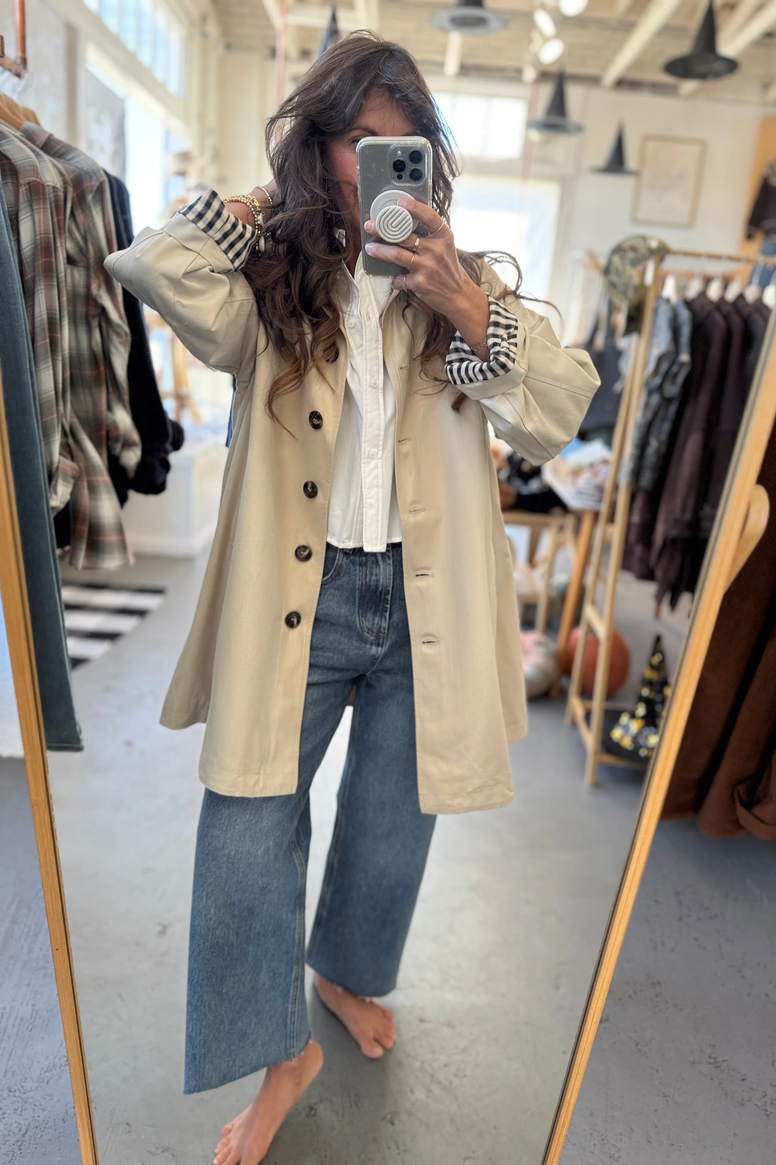 A-Line Trench Coat - Image 4
