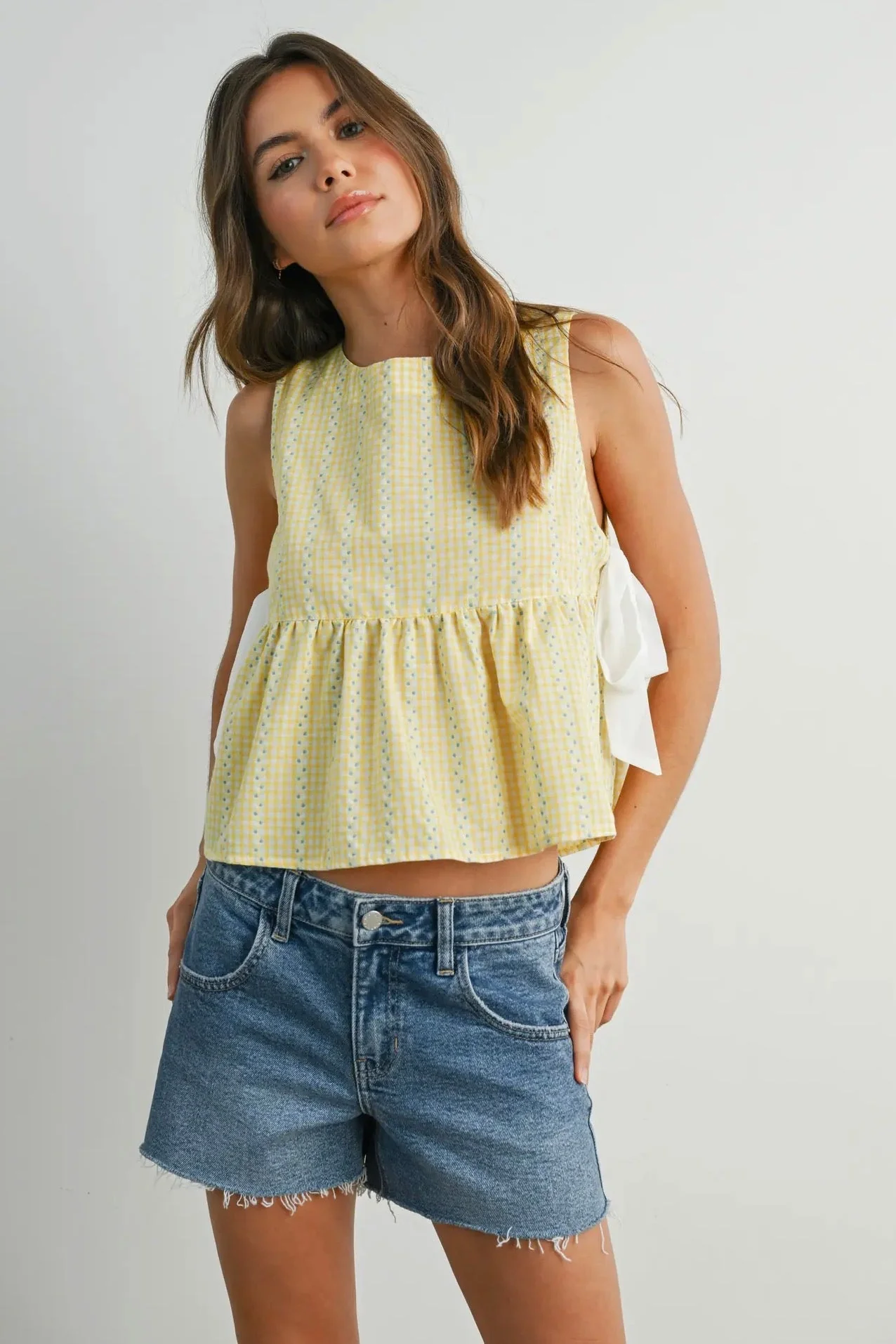 Babydoll Side Tie Top - Image 2
