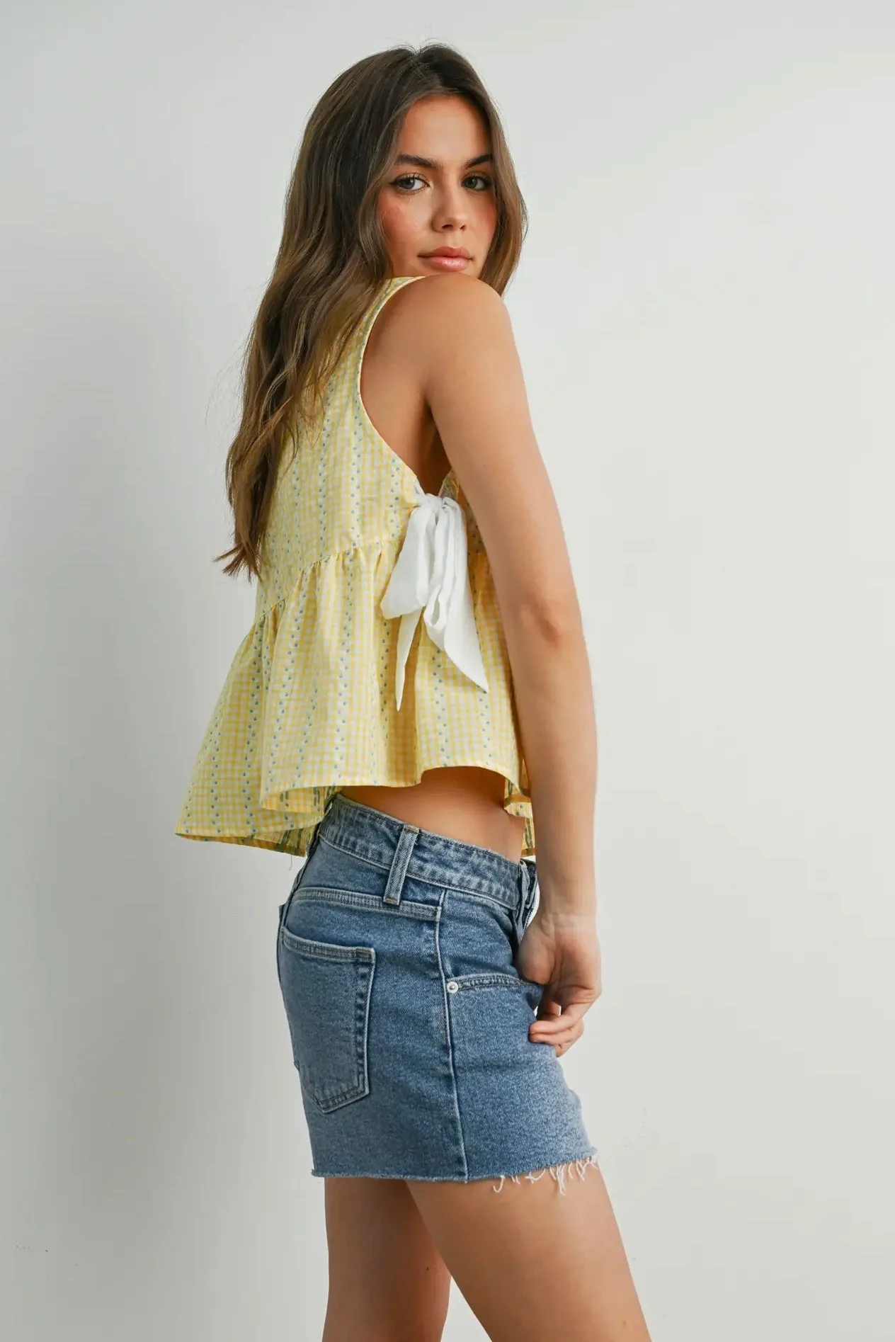 Babydoll Side Tie Top - Image 4