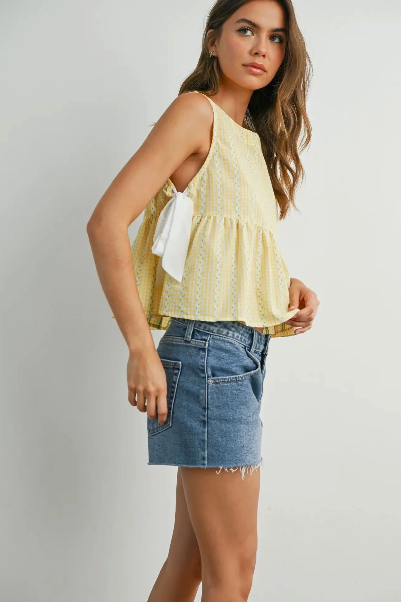 Babydoll Side Tie Top - Image 5