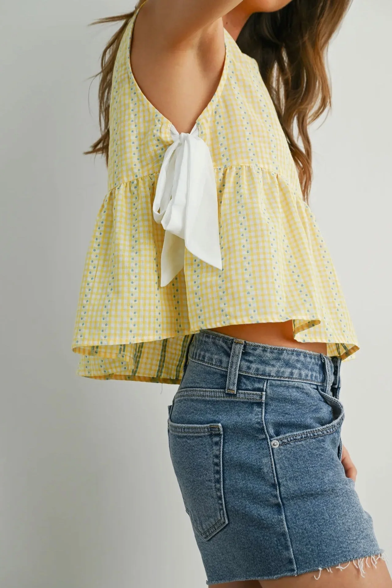 Babydoll Side Tie Top - Image 7