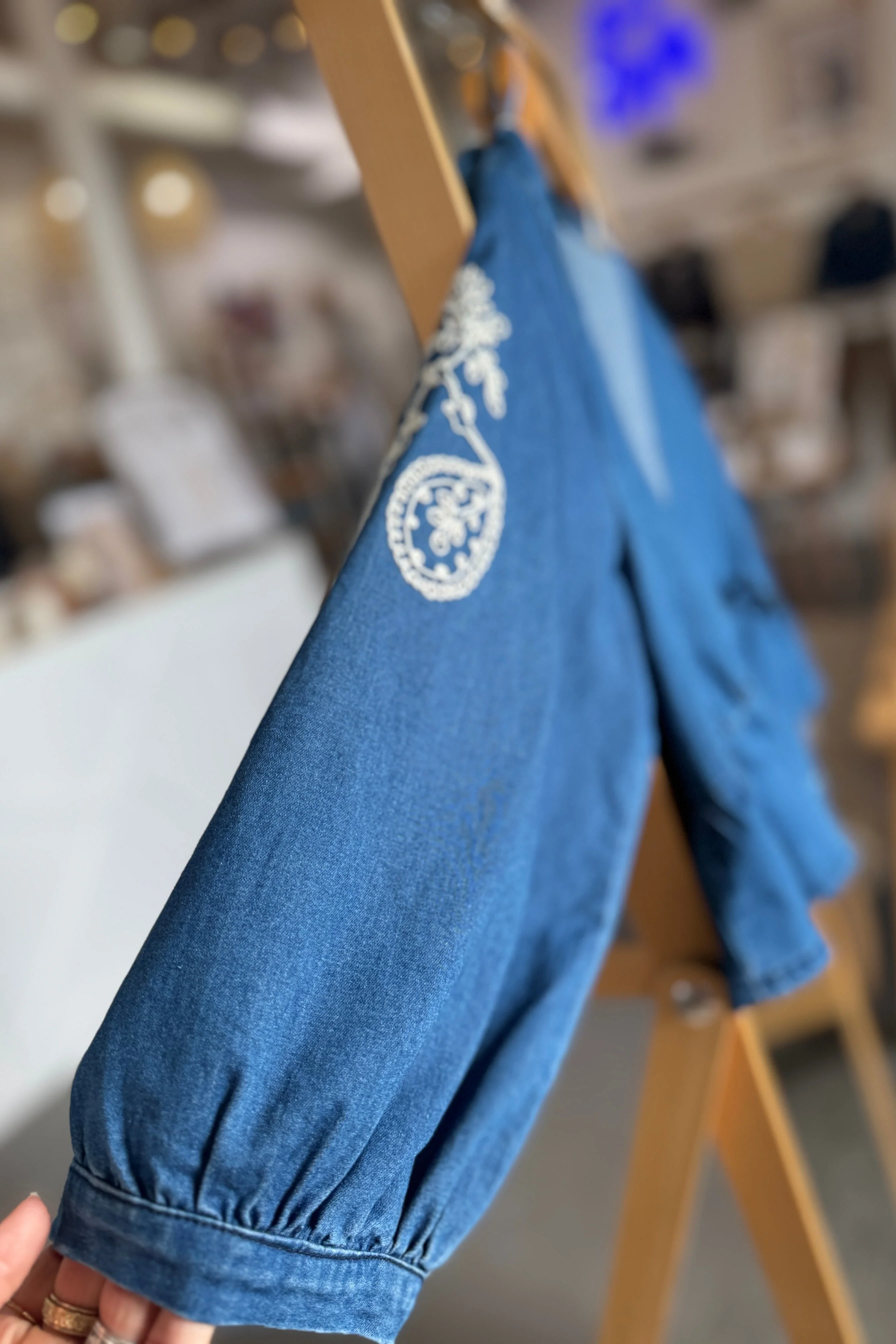Boho Denim Top - Image 3