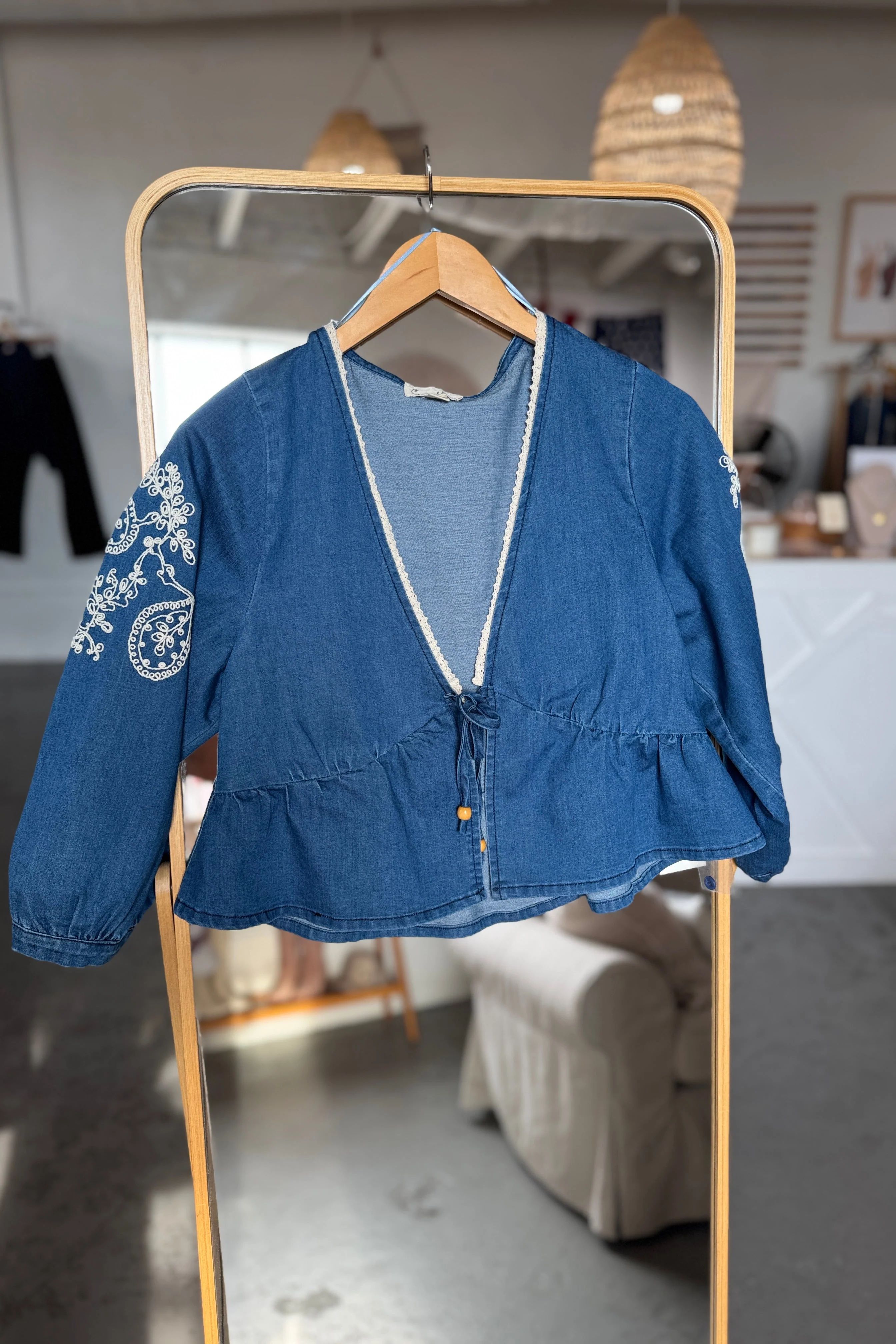Boho Denim Top - Image 4