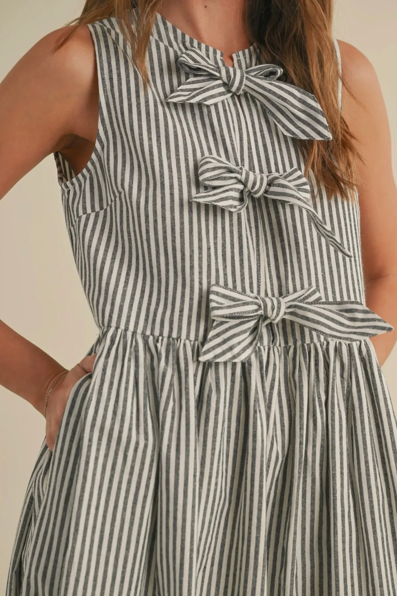 Bow Tie Front Dress - Image 9