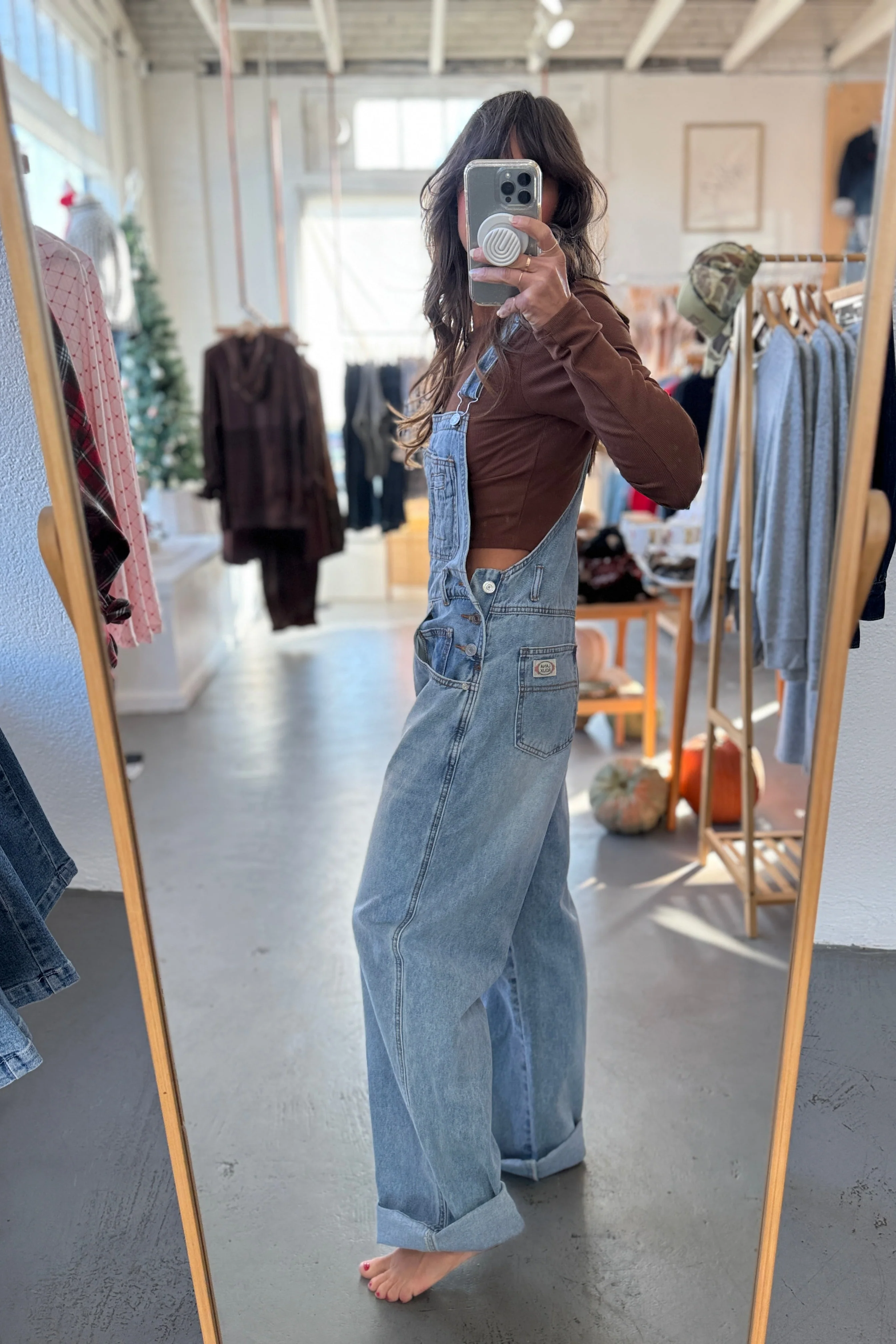 Classic Denim Overalls - Image 3