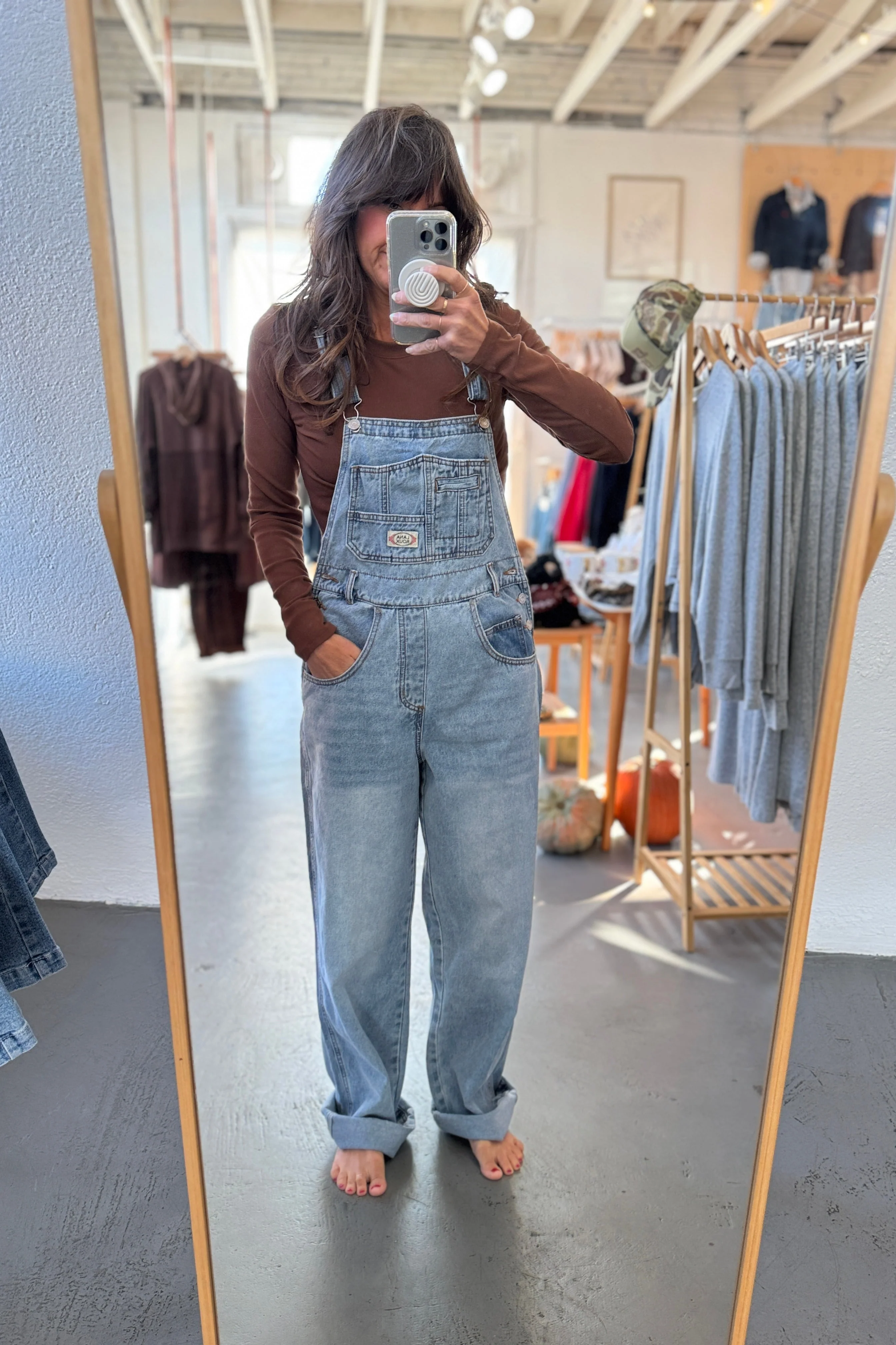 Classic Denim Overalls - Image 4