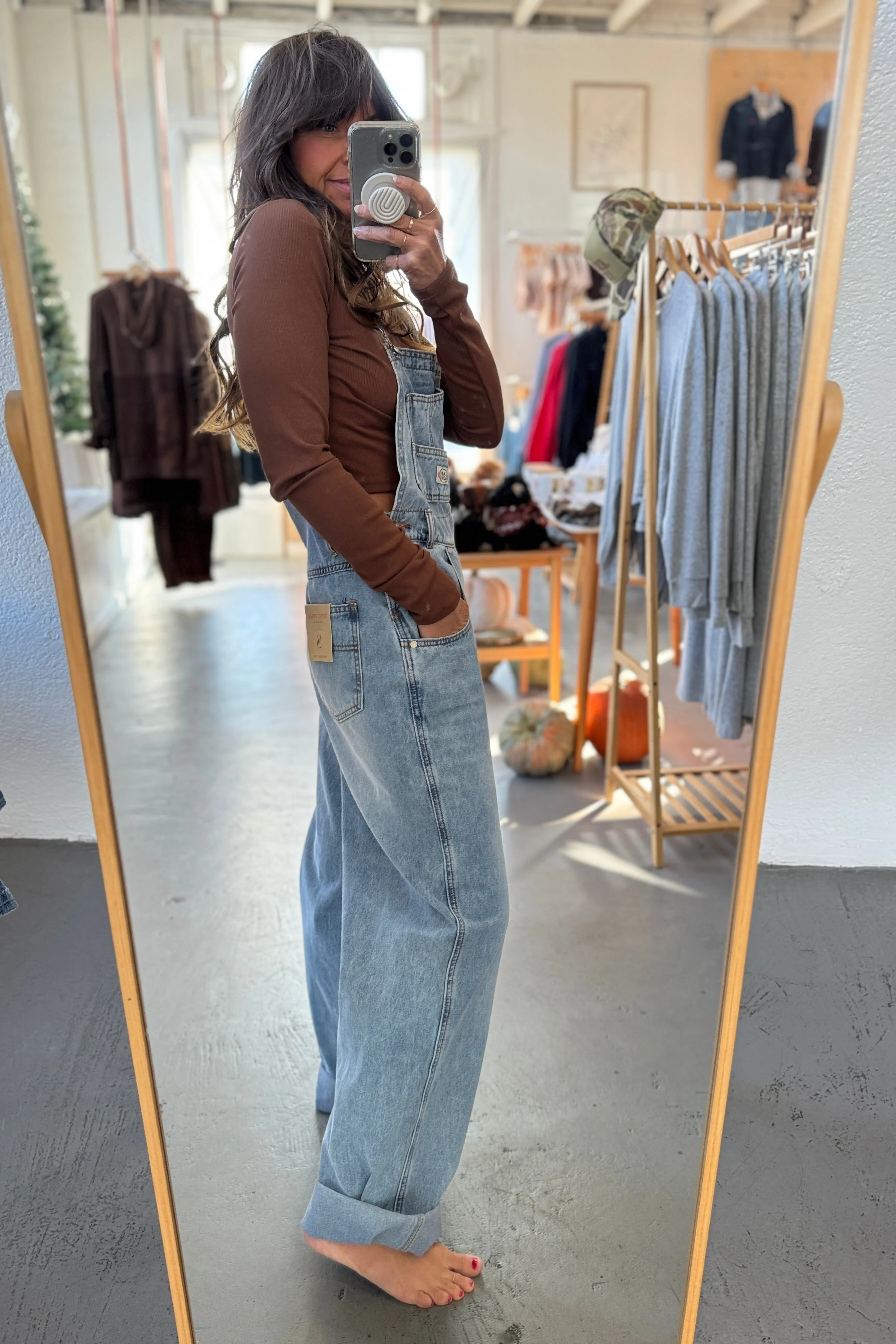 Classic Denim Overalls - Image 5