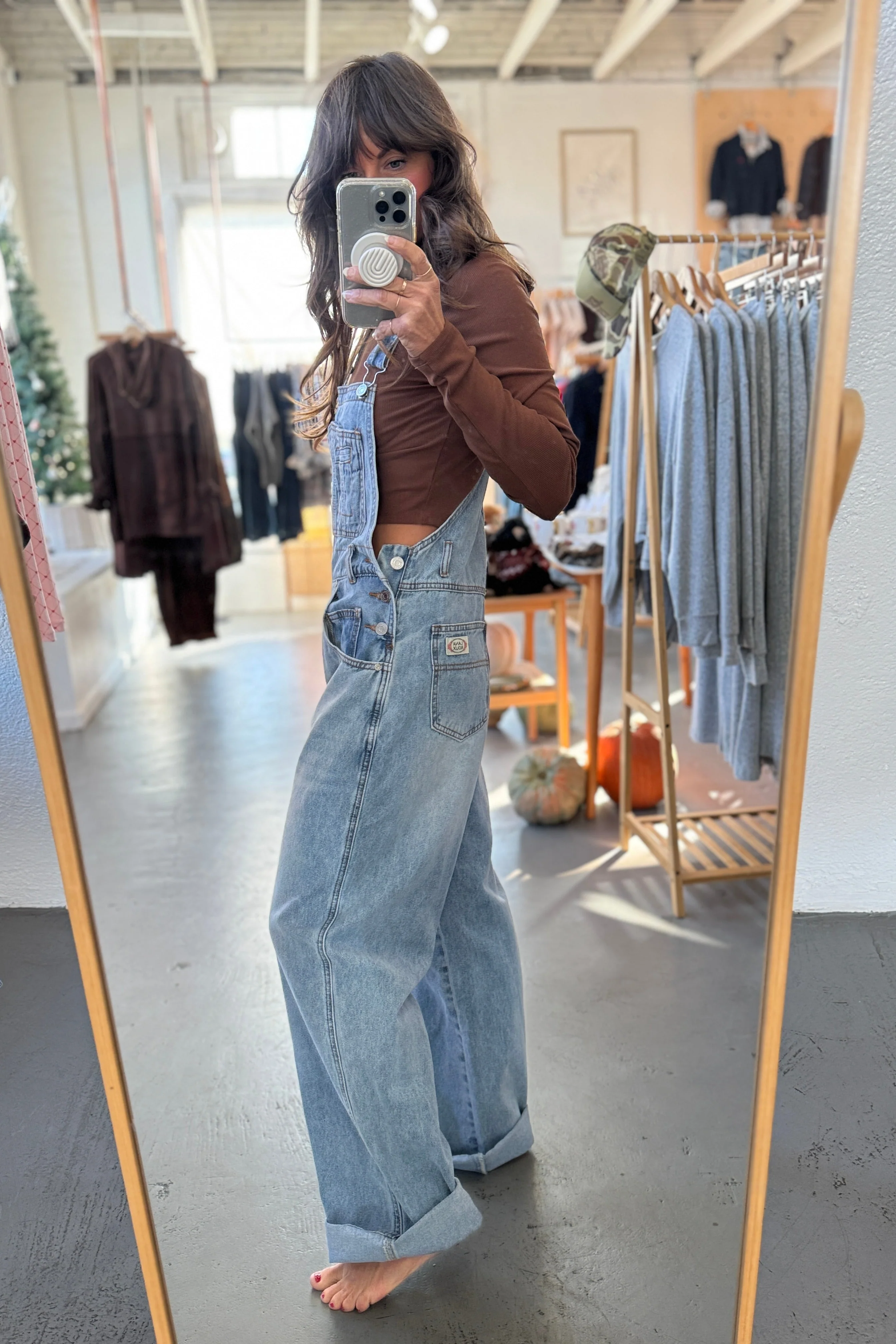 Classic Denim Overalls - Image 6