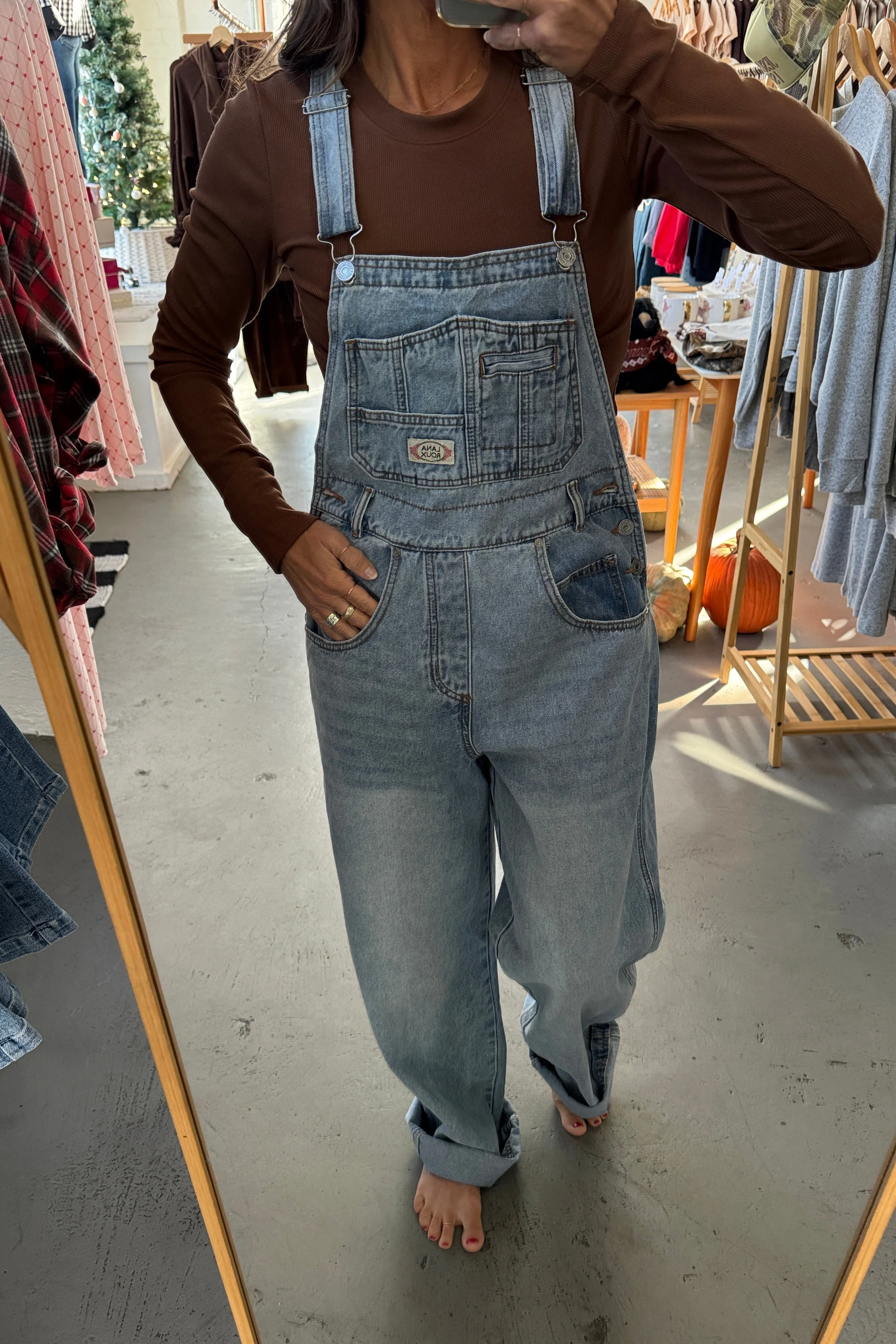 Classic Denim Overalls - Image 7