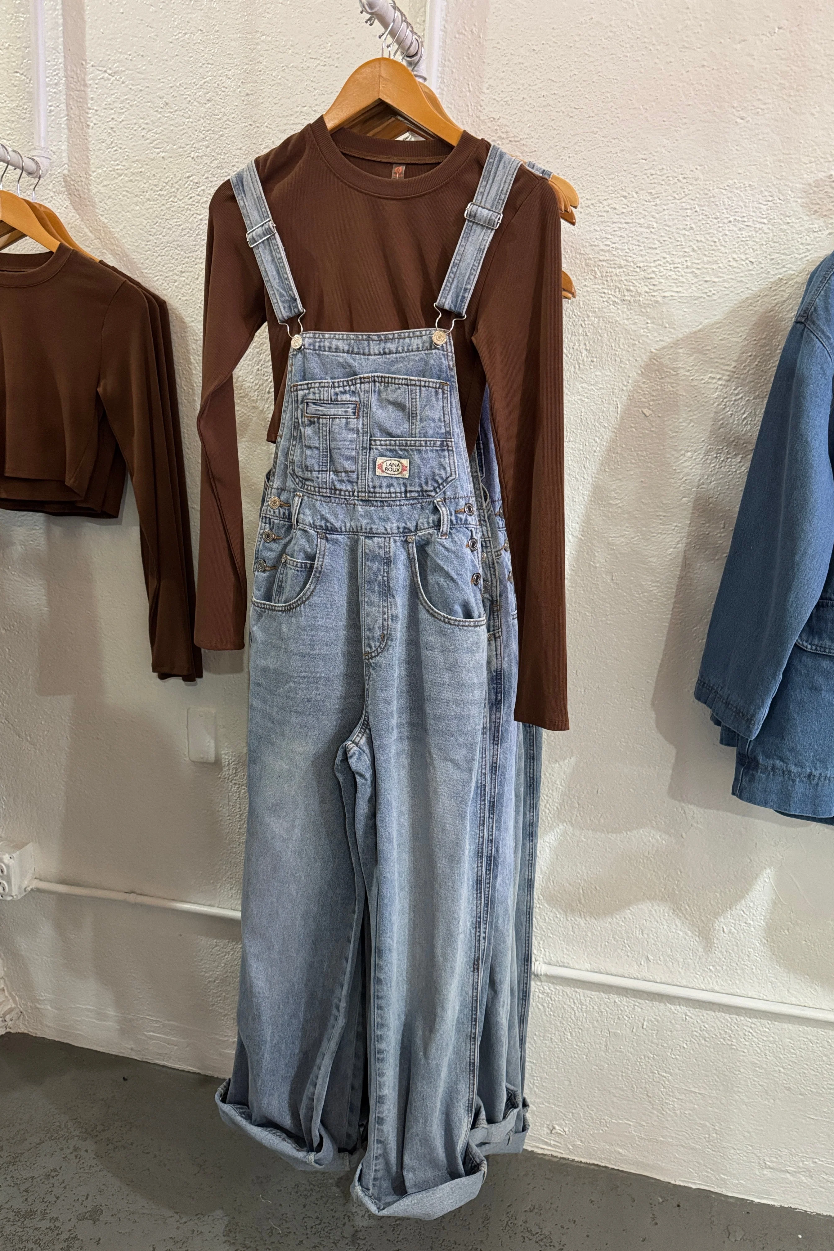 Classic Denim Overalls - Image 9