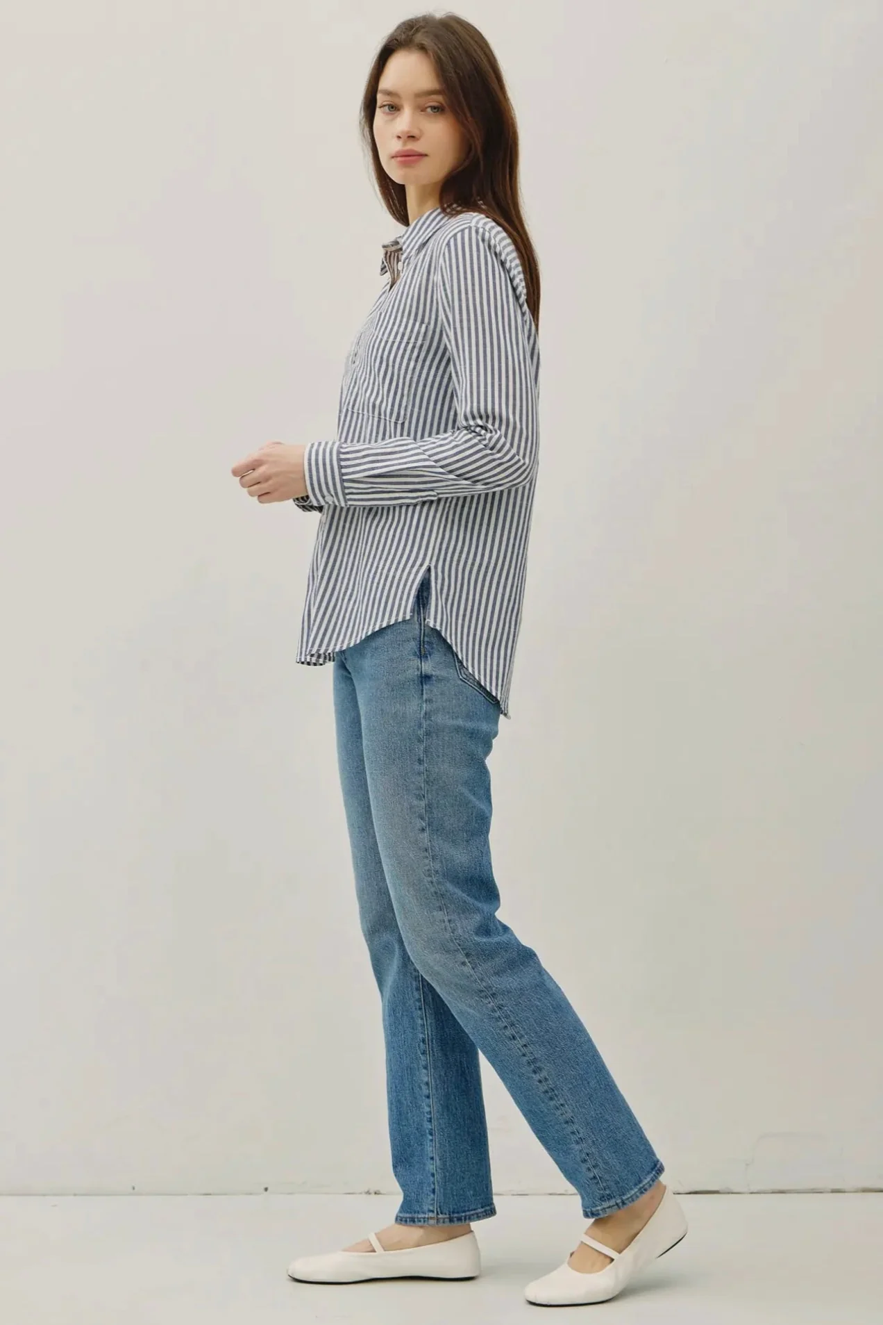 Classic Striped Button Down - Image 4