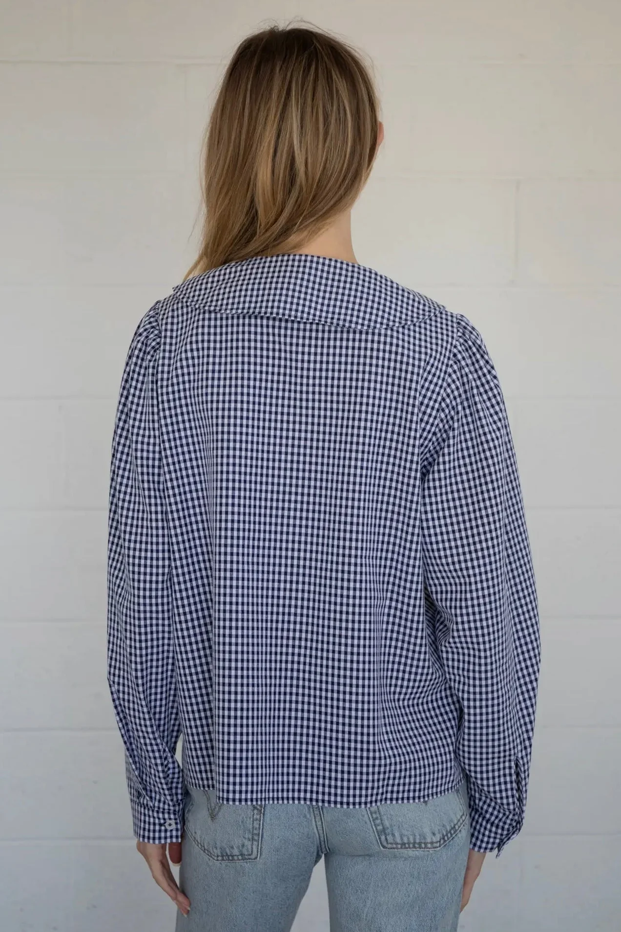 Collared Gingham Top - Image 10