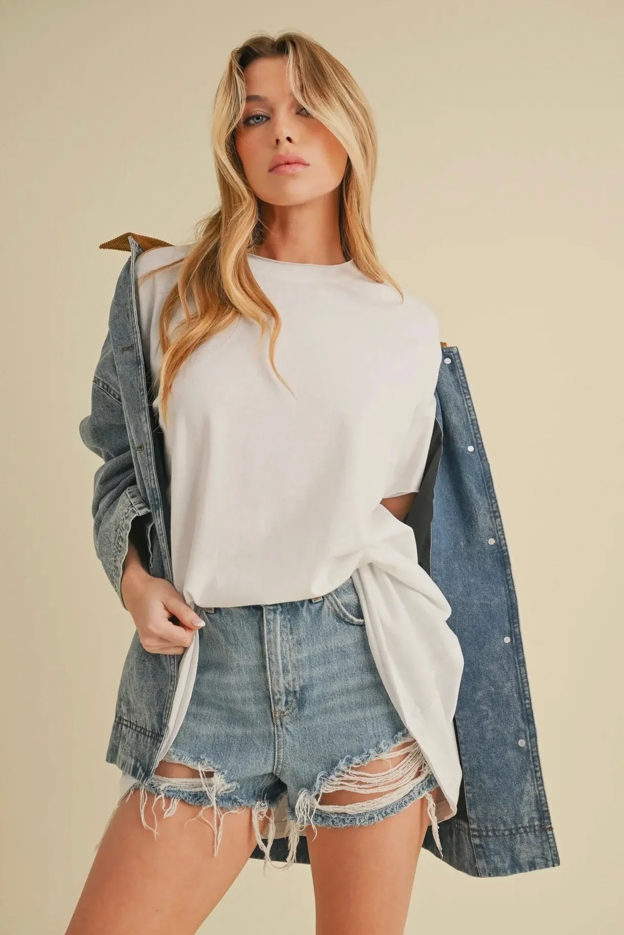 Corduroy Collared Jean Jacket - Image 15