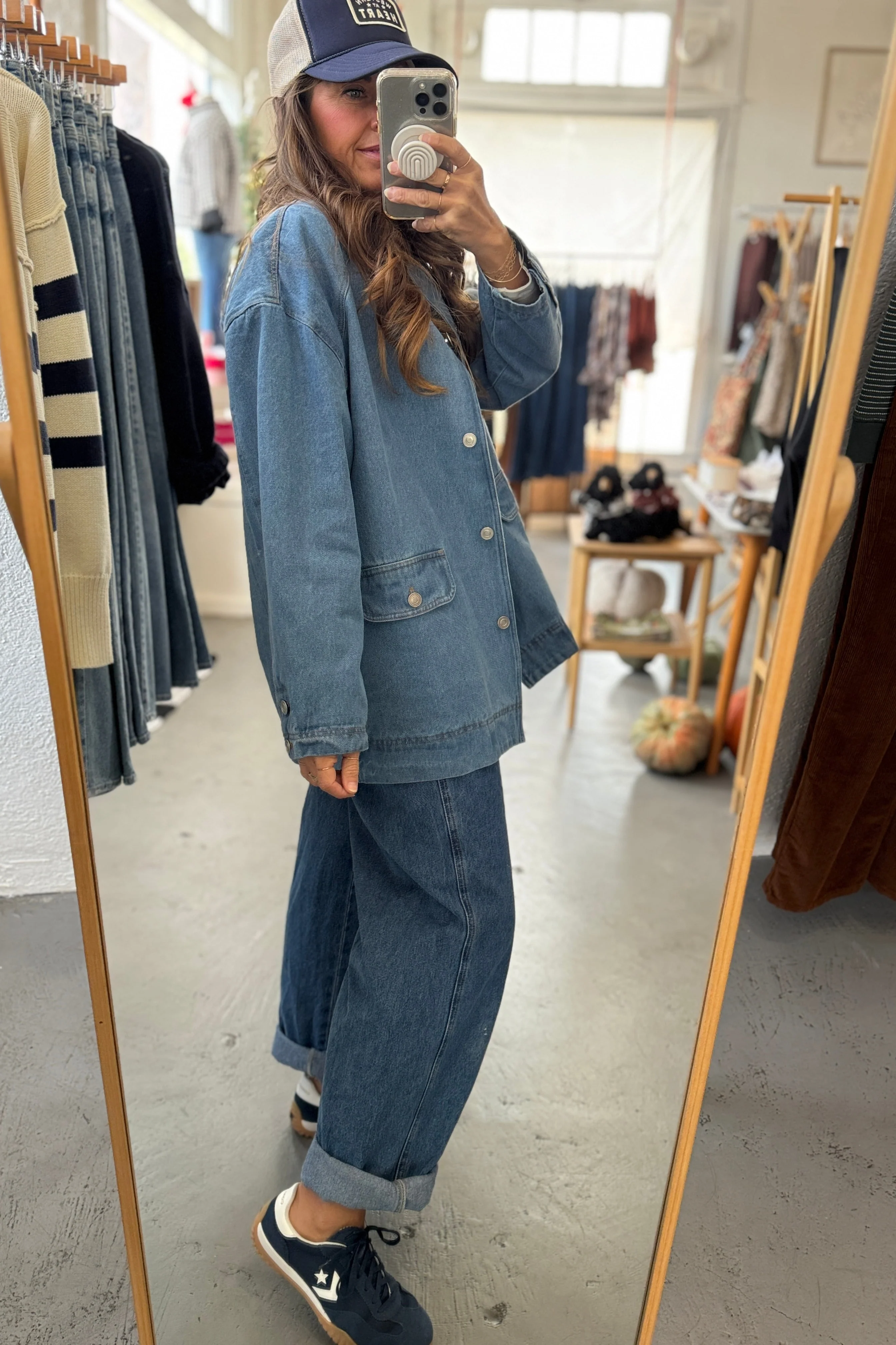 Corduroy Collared Jean Jacket - Image 3