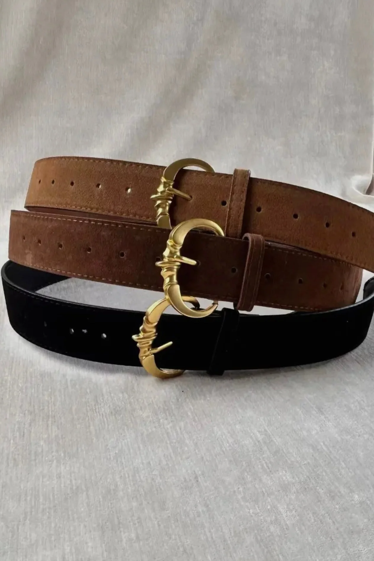 Faux Suede Belt
