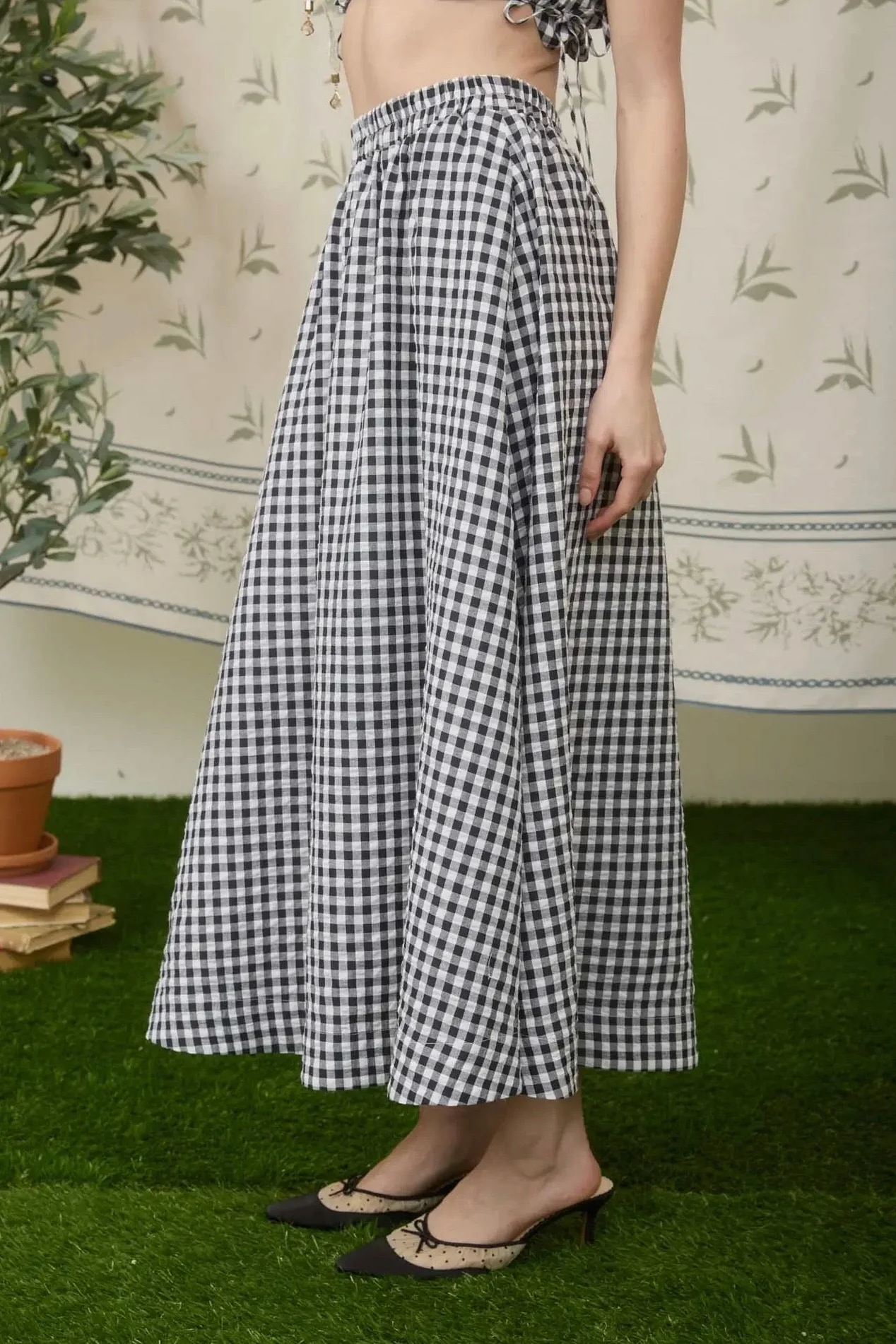Gingham Maxi Skirt - Image 3