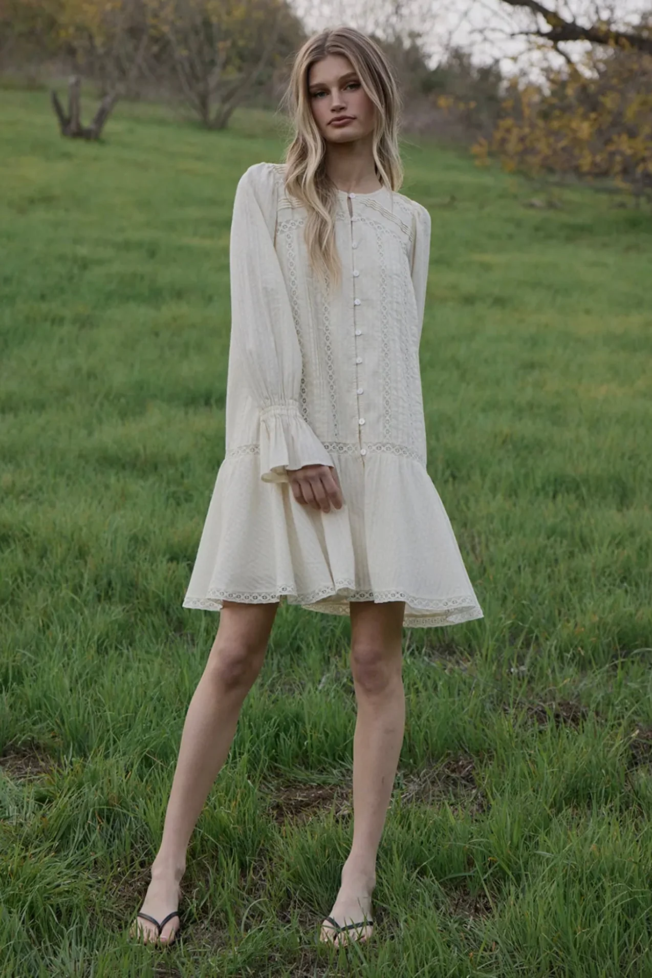 Lace Pintuck Dress - Image 13