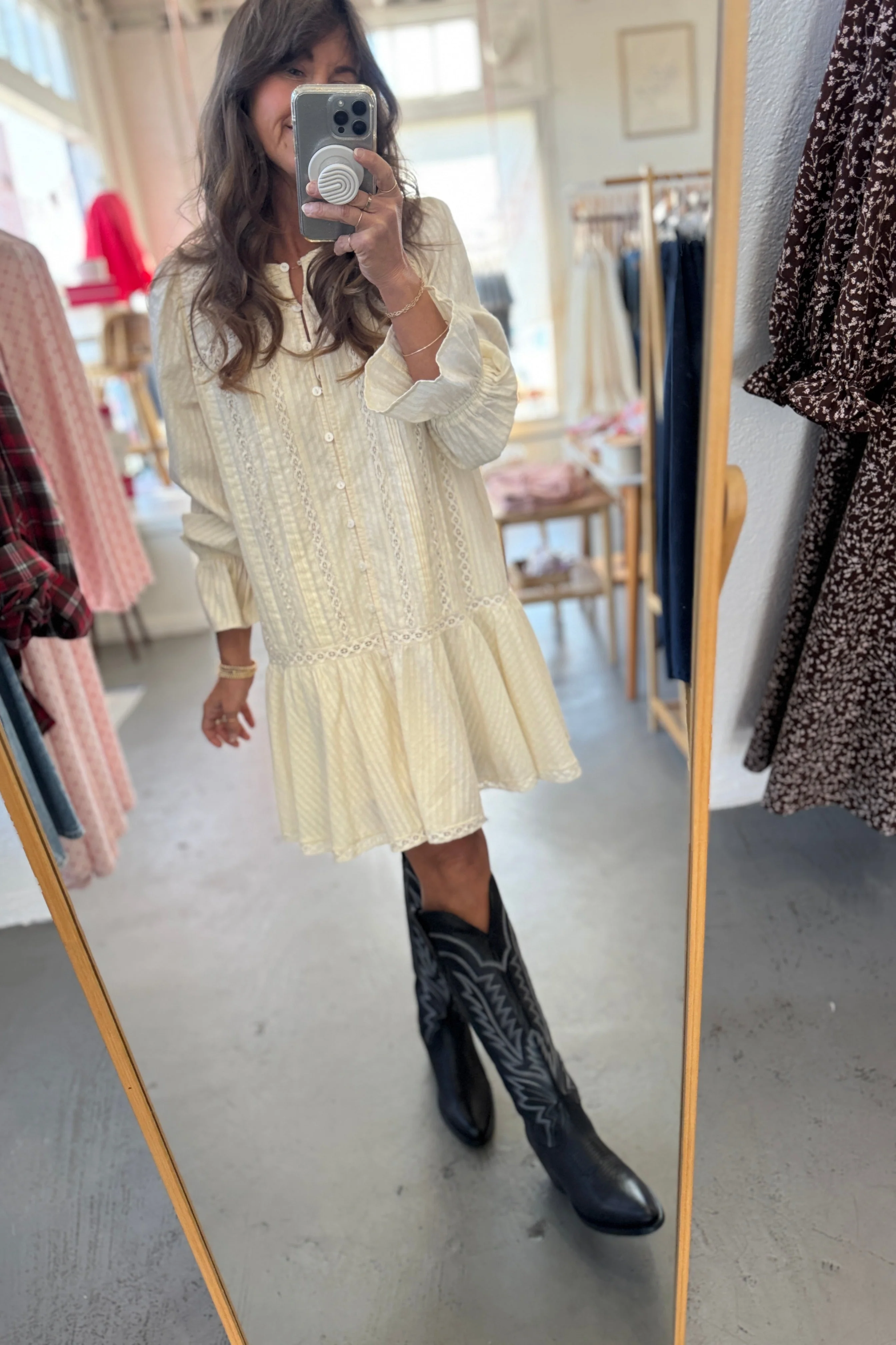 Lace Pintuck Dress - Image 7