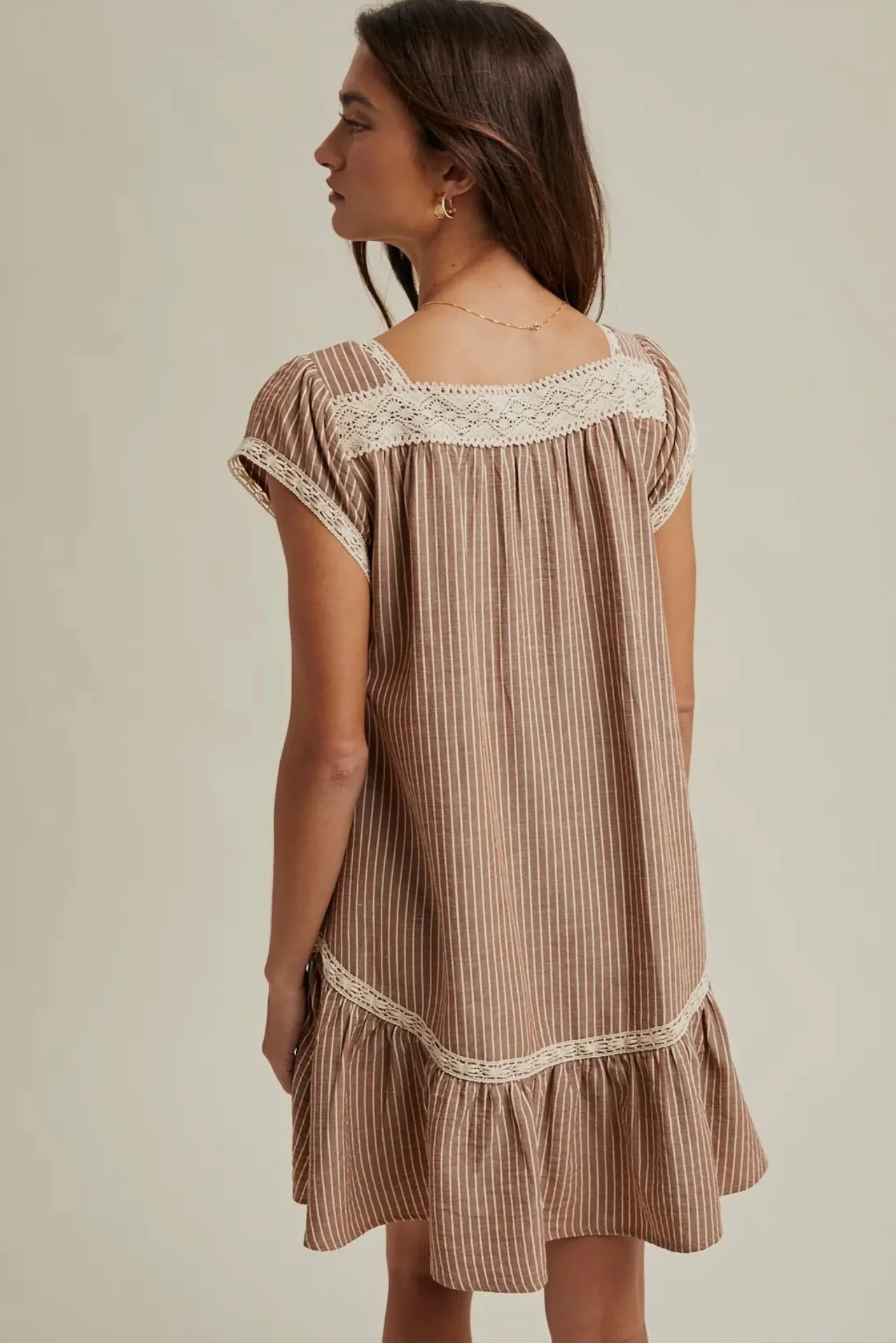 Lace Trimmed Dress - Image 4