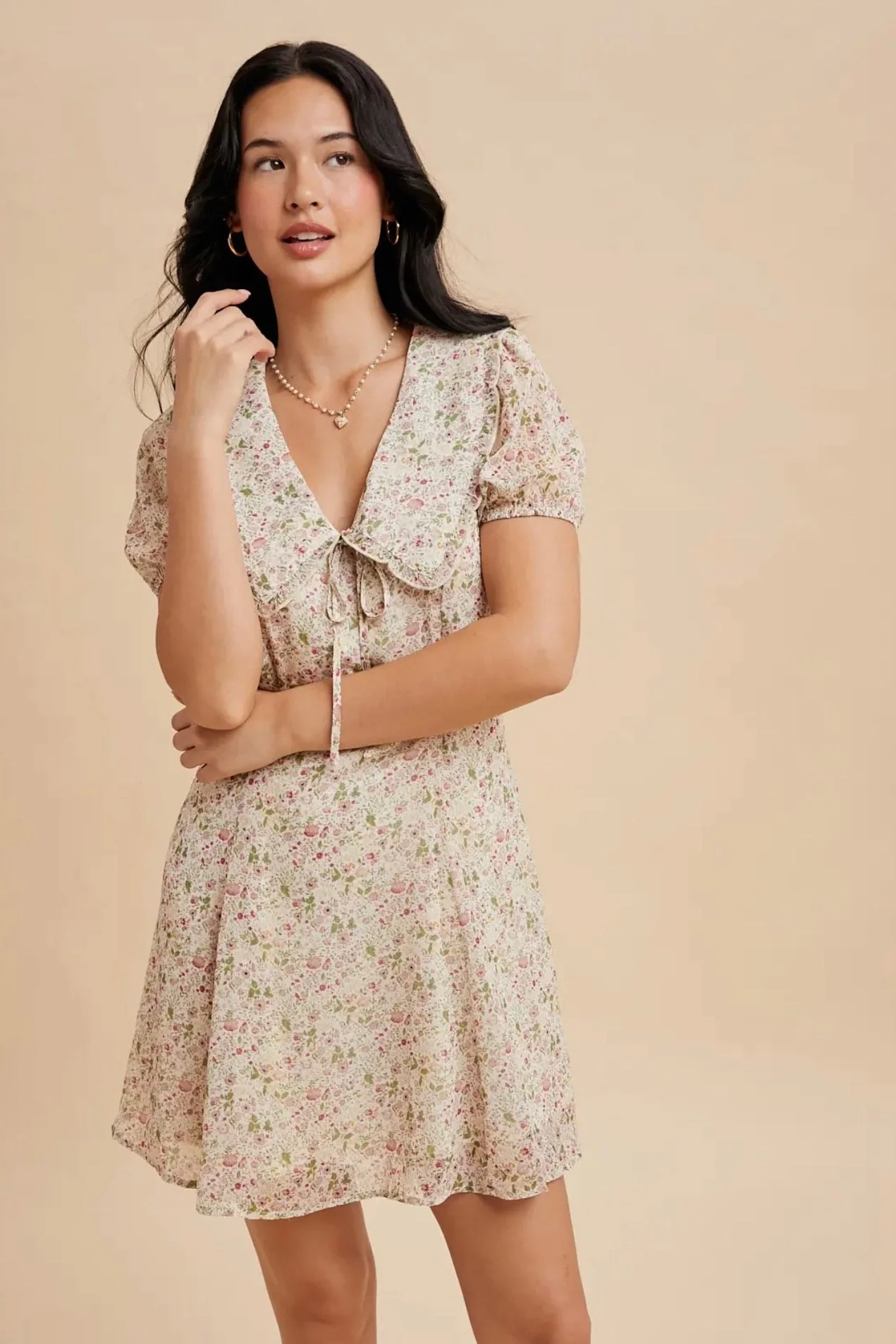 Lace Up Back Spring Dress - Image 16