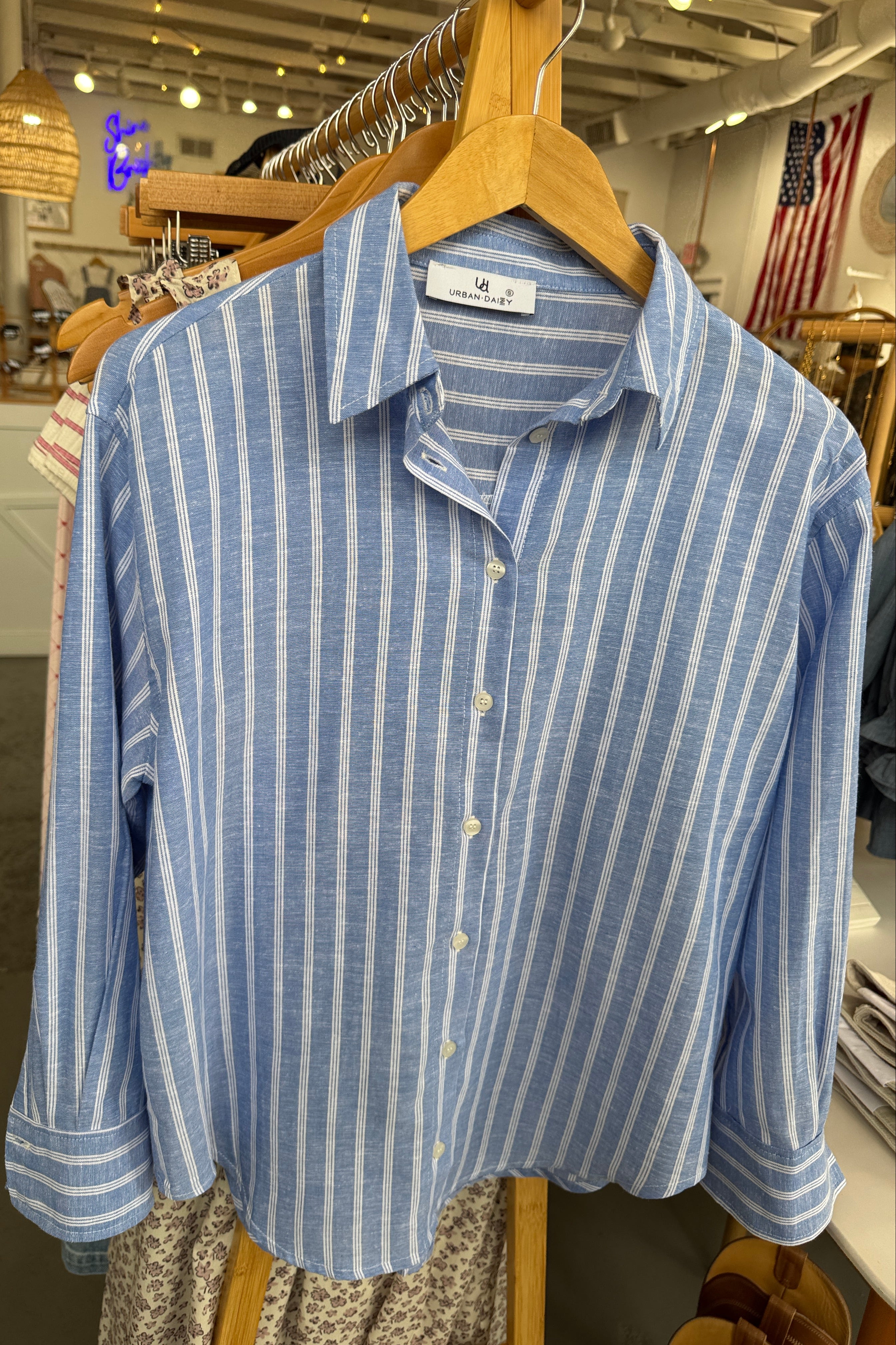 Linen Blend Button Down - Image 2