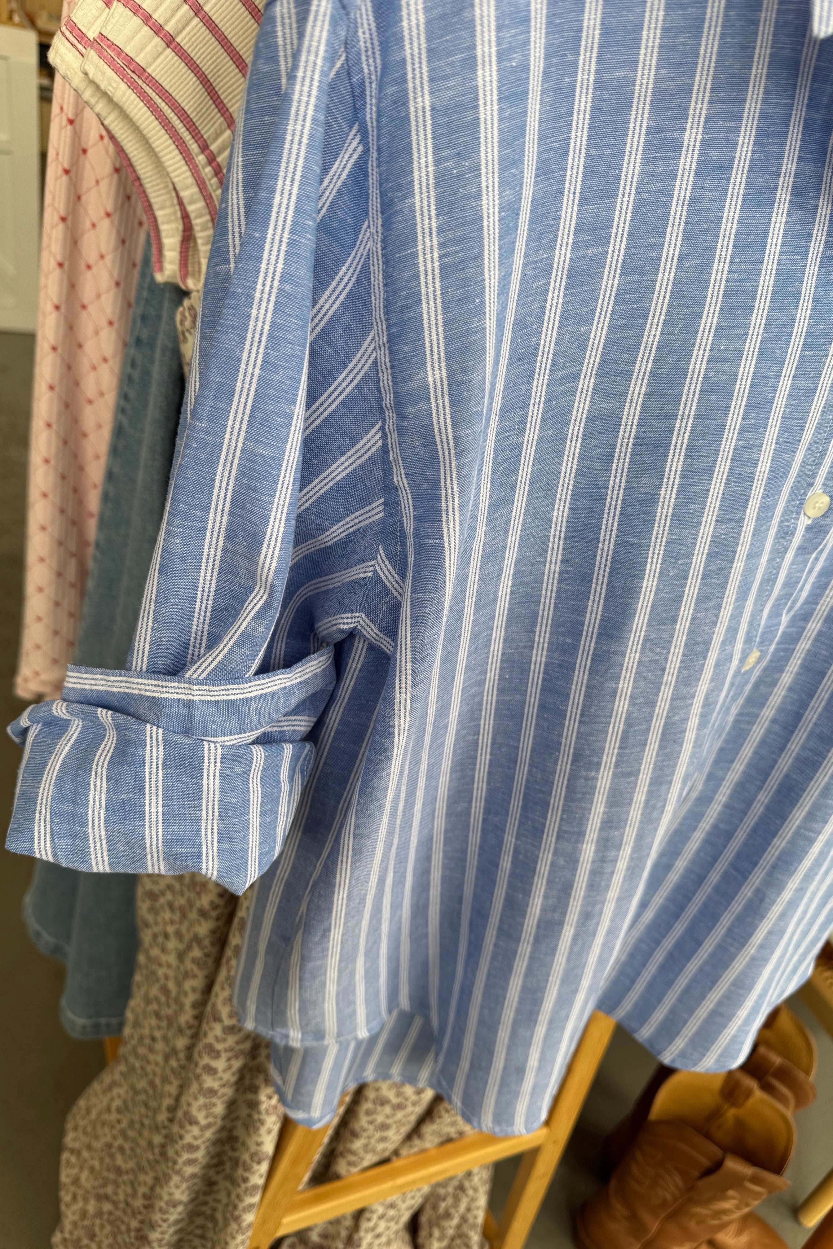Linen Blend Button Down - Image 5