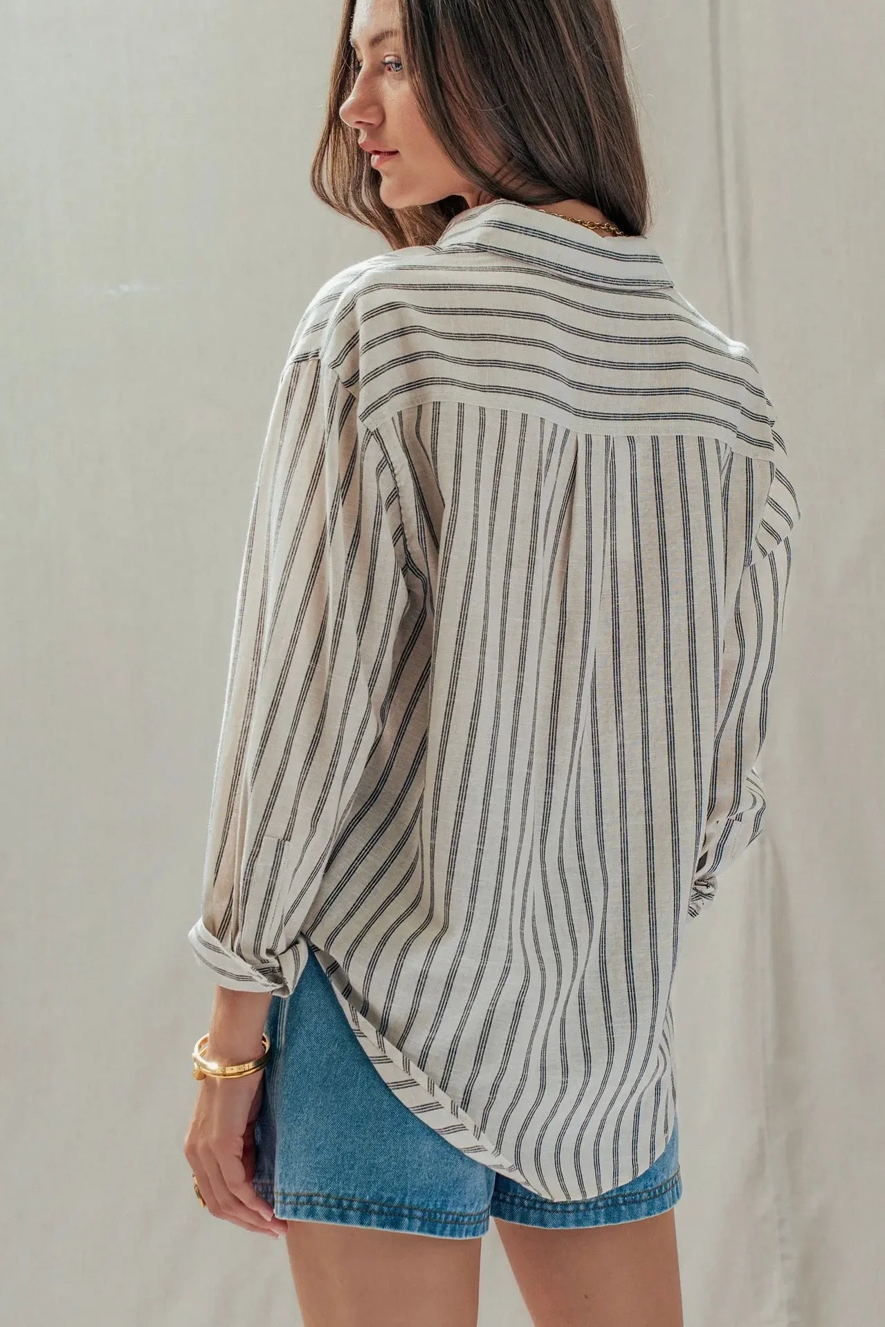 Linen Blend Button Down - Image 4