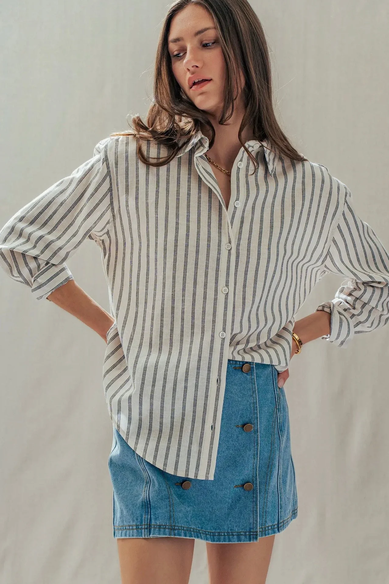 Linen Blend Button Down - Image 5