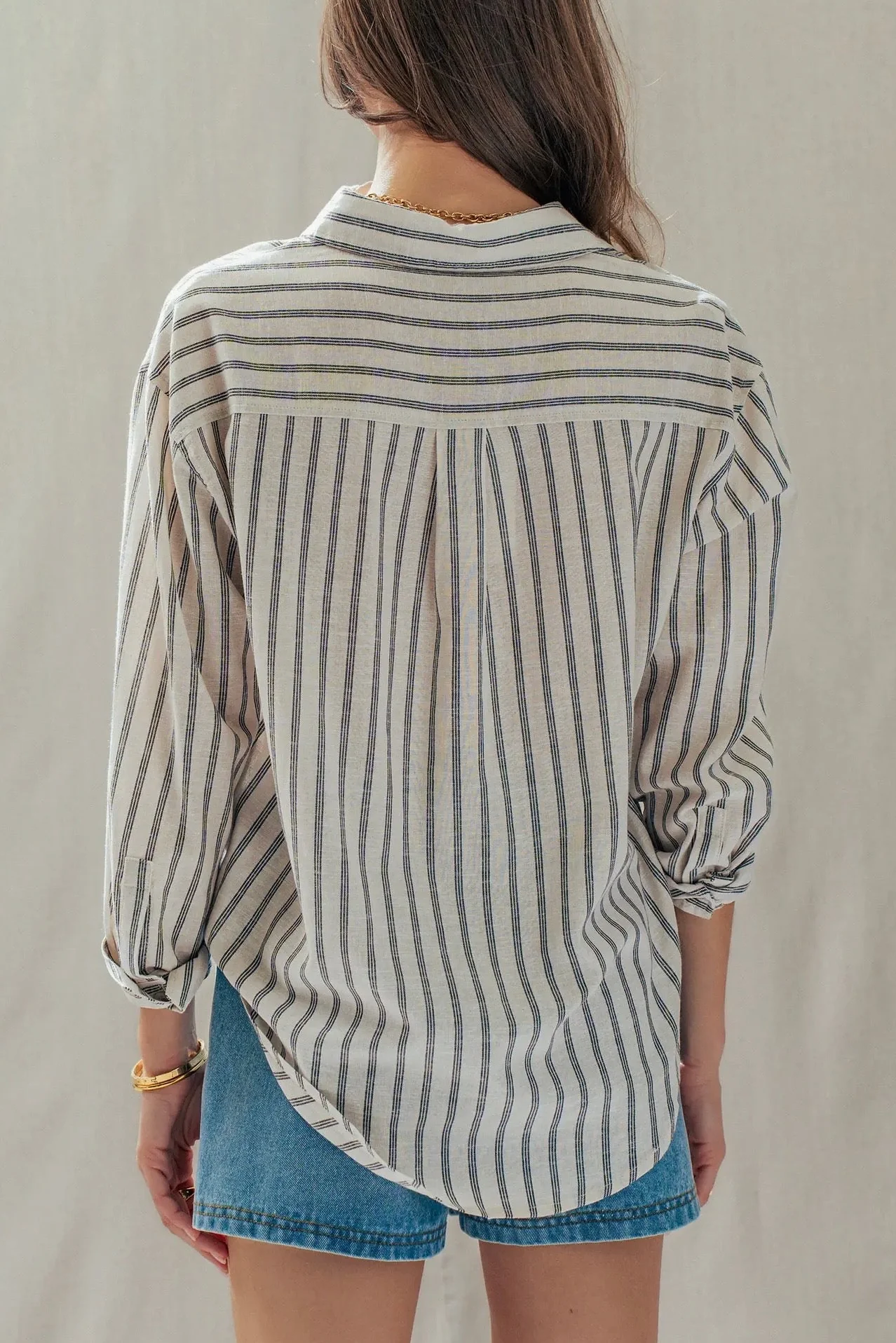 Linen Blend Button Down - Image 6