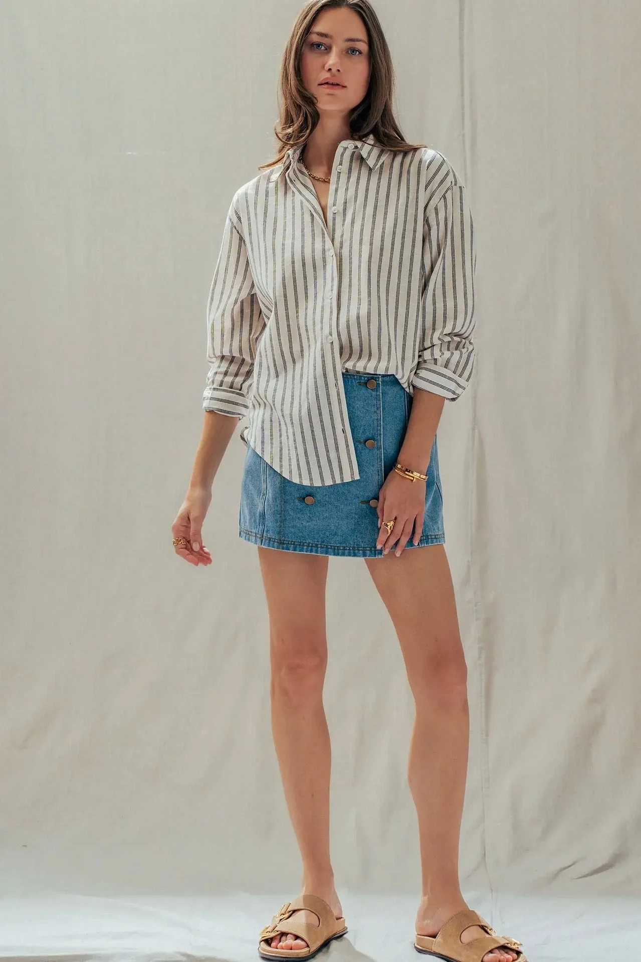 Linen Blend Button Down - Image 7