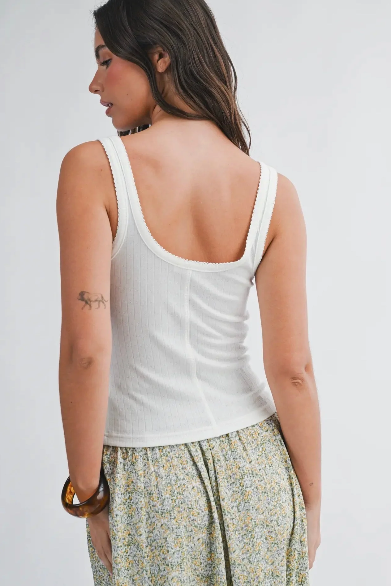 Pointelle Tank Top - Image 5