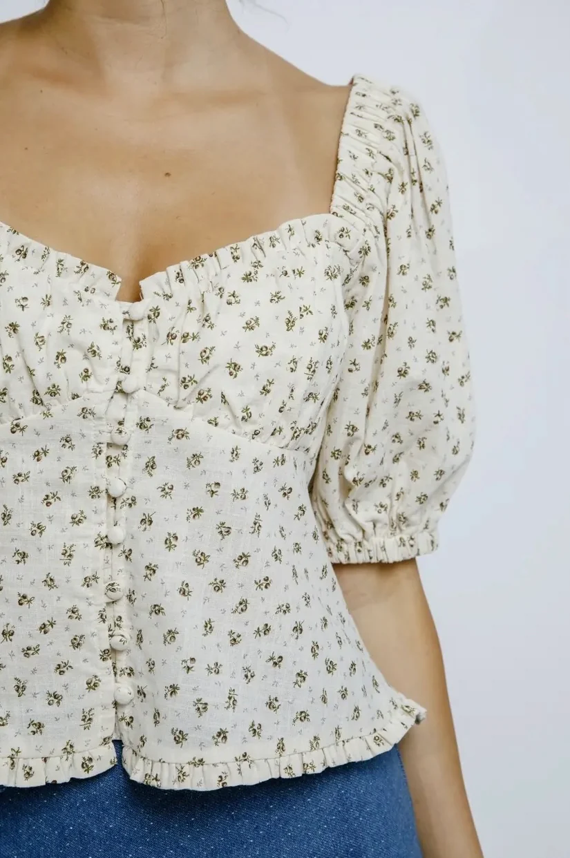 Puffed Sleeve Top - Image 7