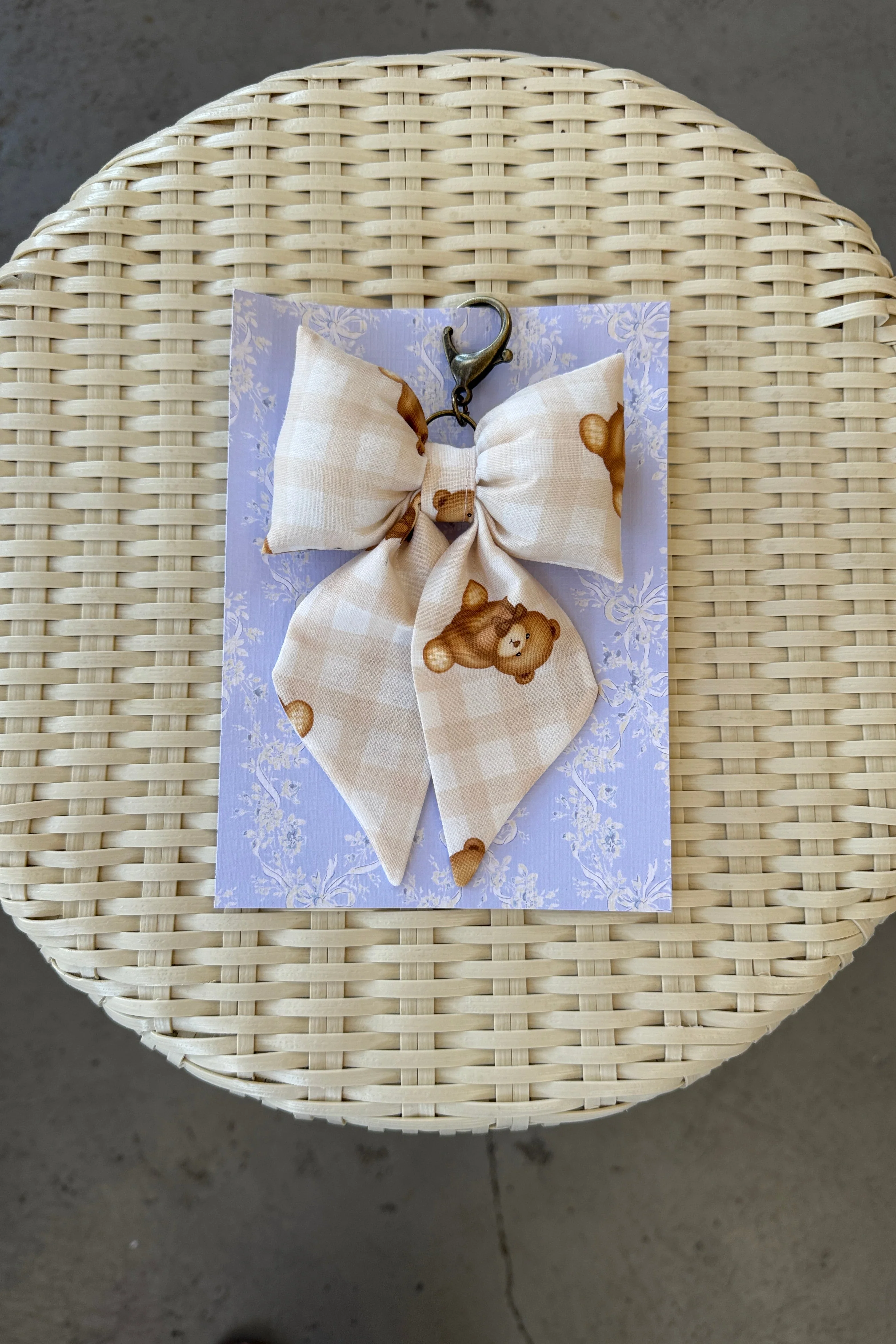 Puffy Bow Bag Clips