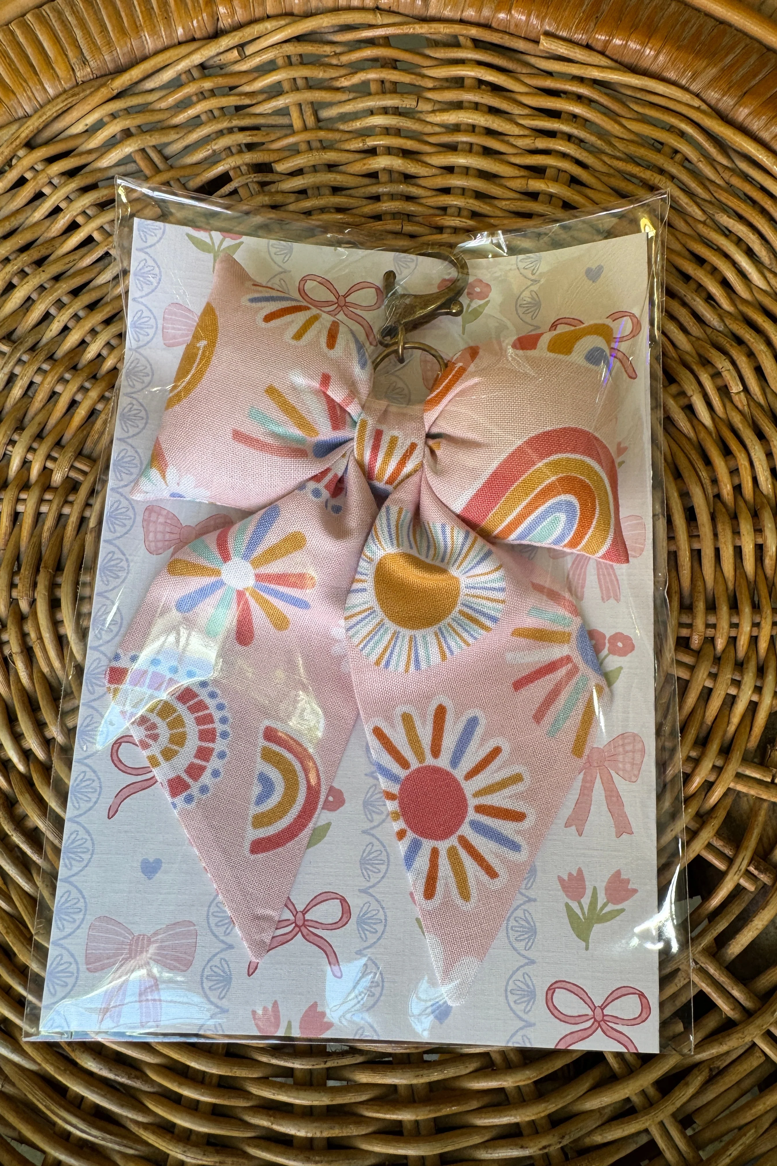 Puffy Bow Bag Clip