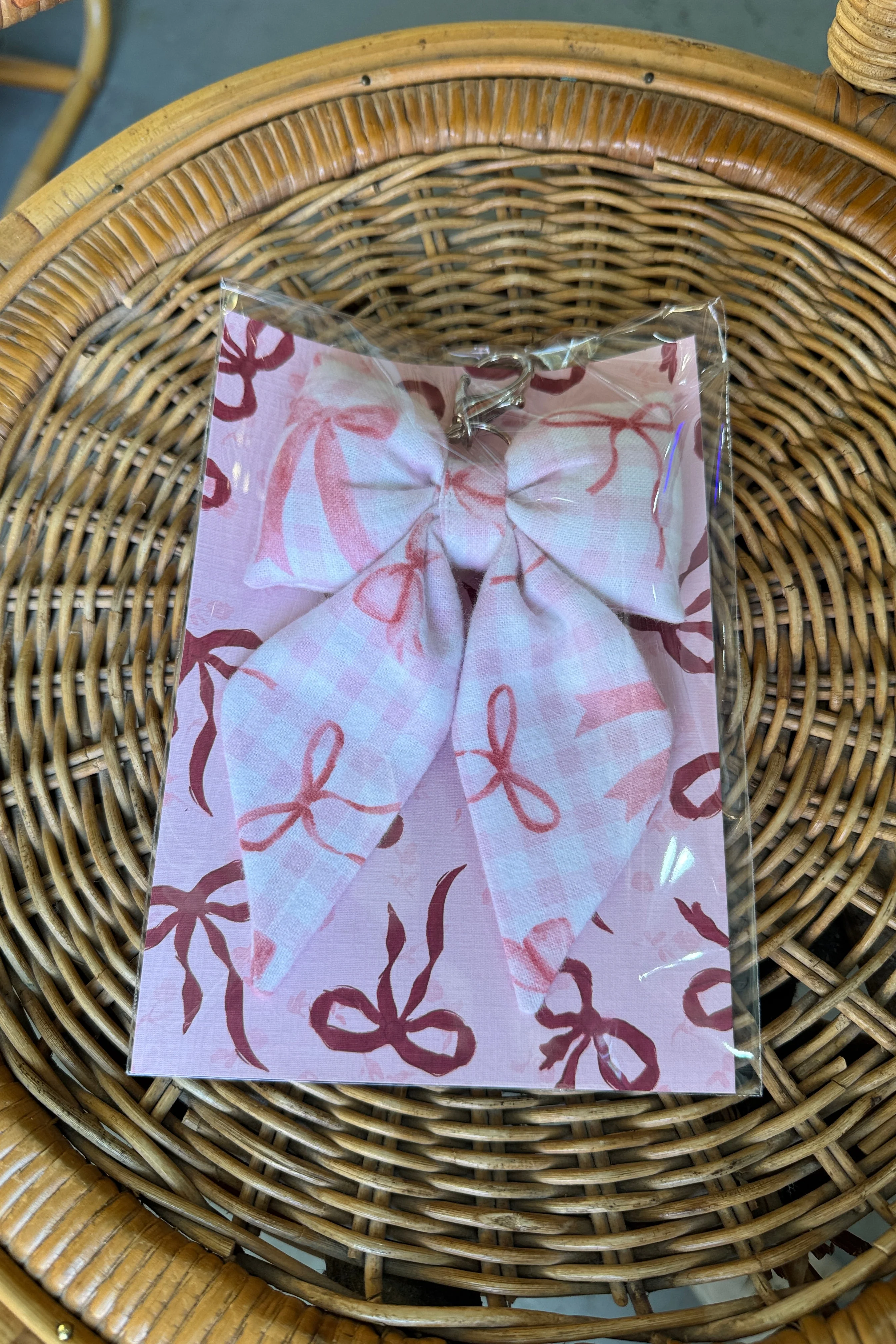 Puffy Bow Bag Clip