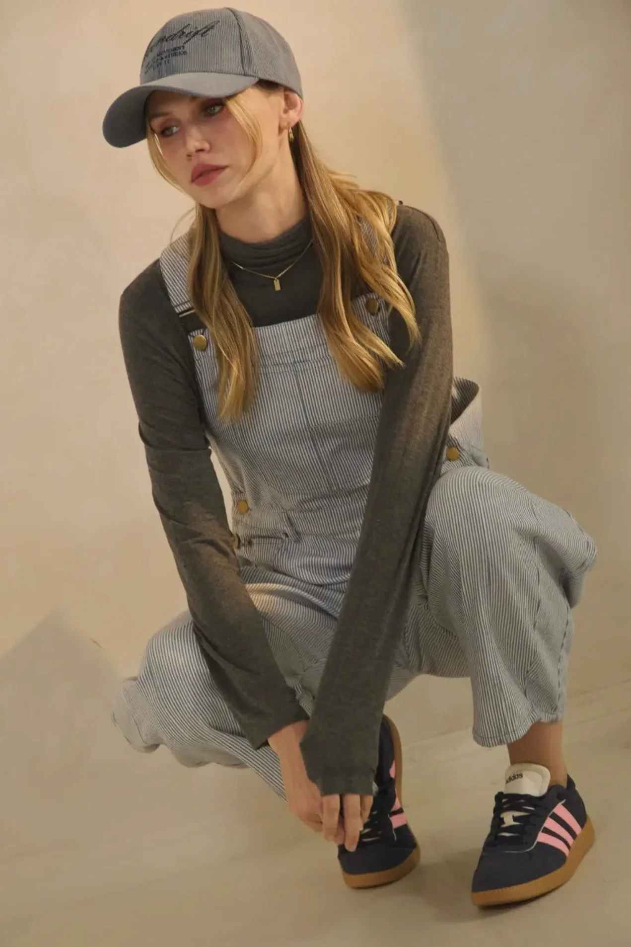 Railroad Striped Barrel Overalls - Image 10
