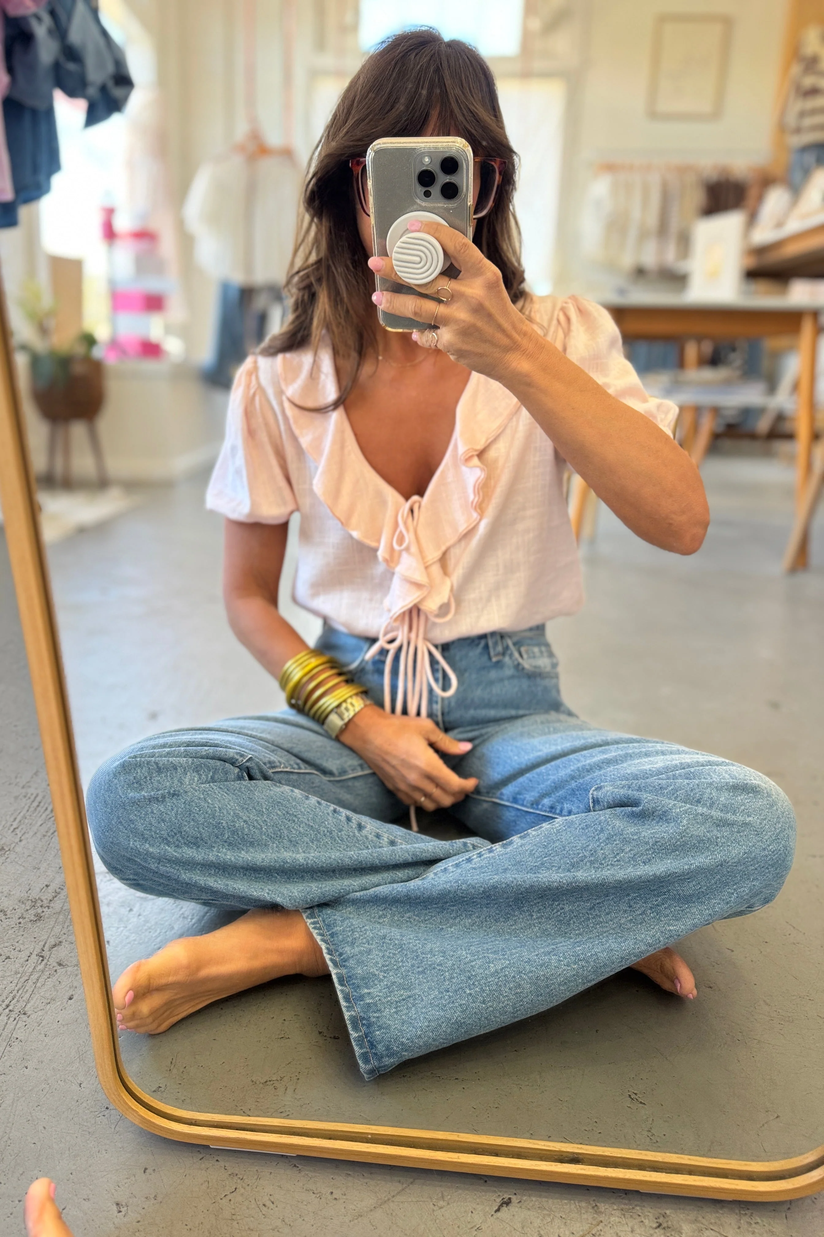 Straight But Loose Jeans - Image 3