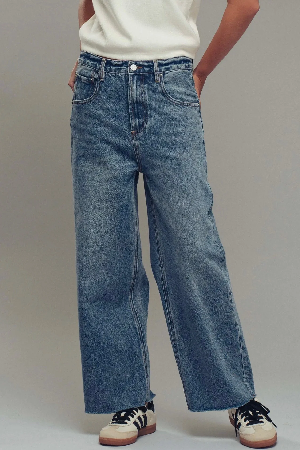 Relaxed Wide Leg Jeans - Image 7