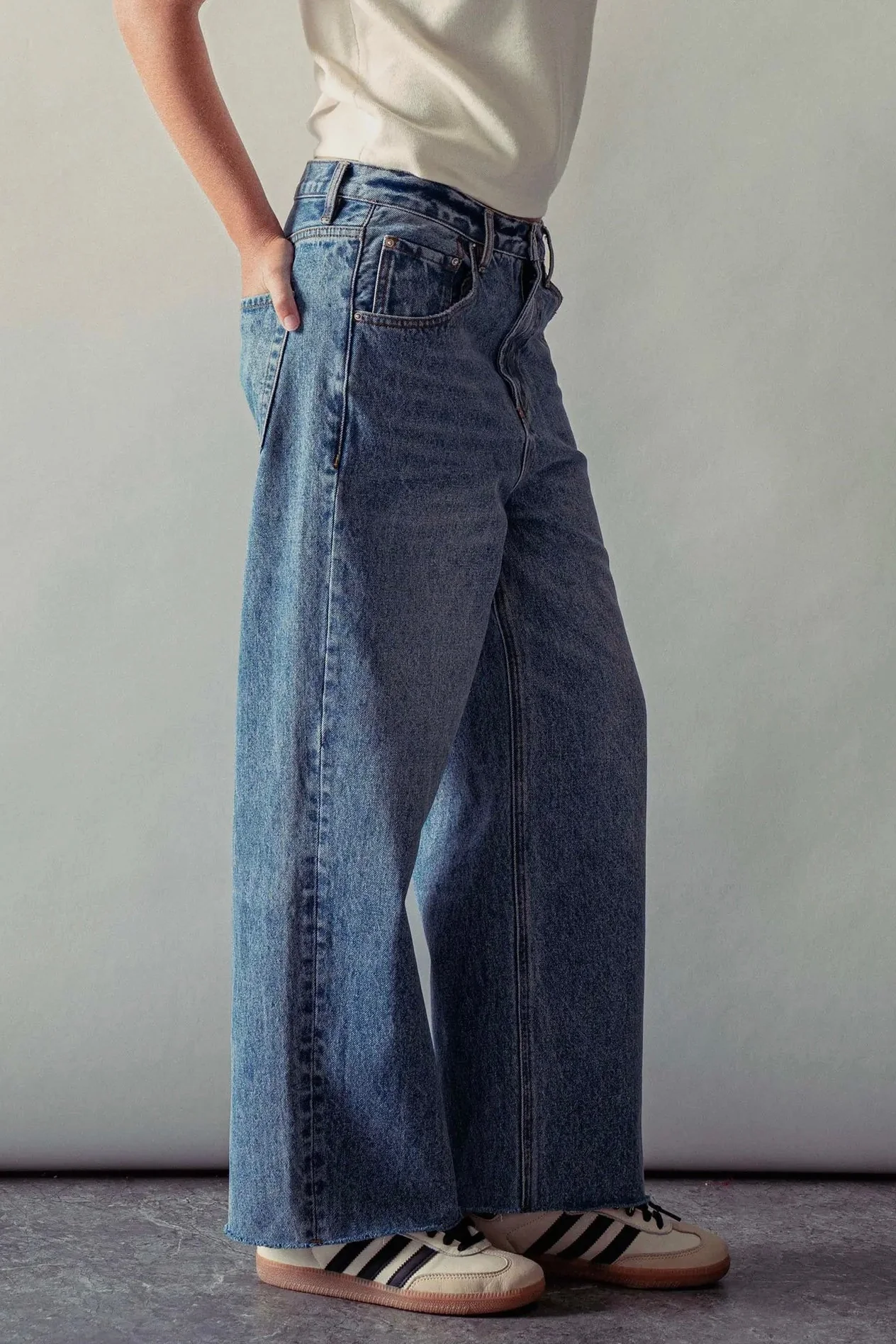 Relaxed Wide Leg Jeans - Image 8