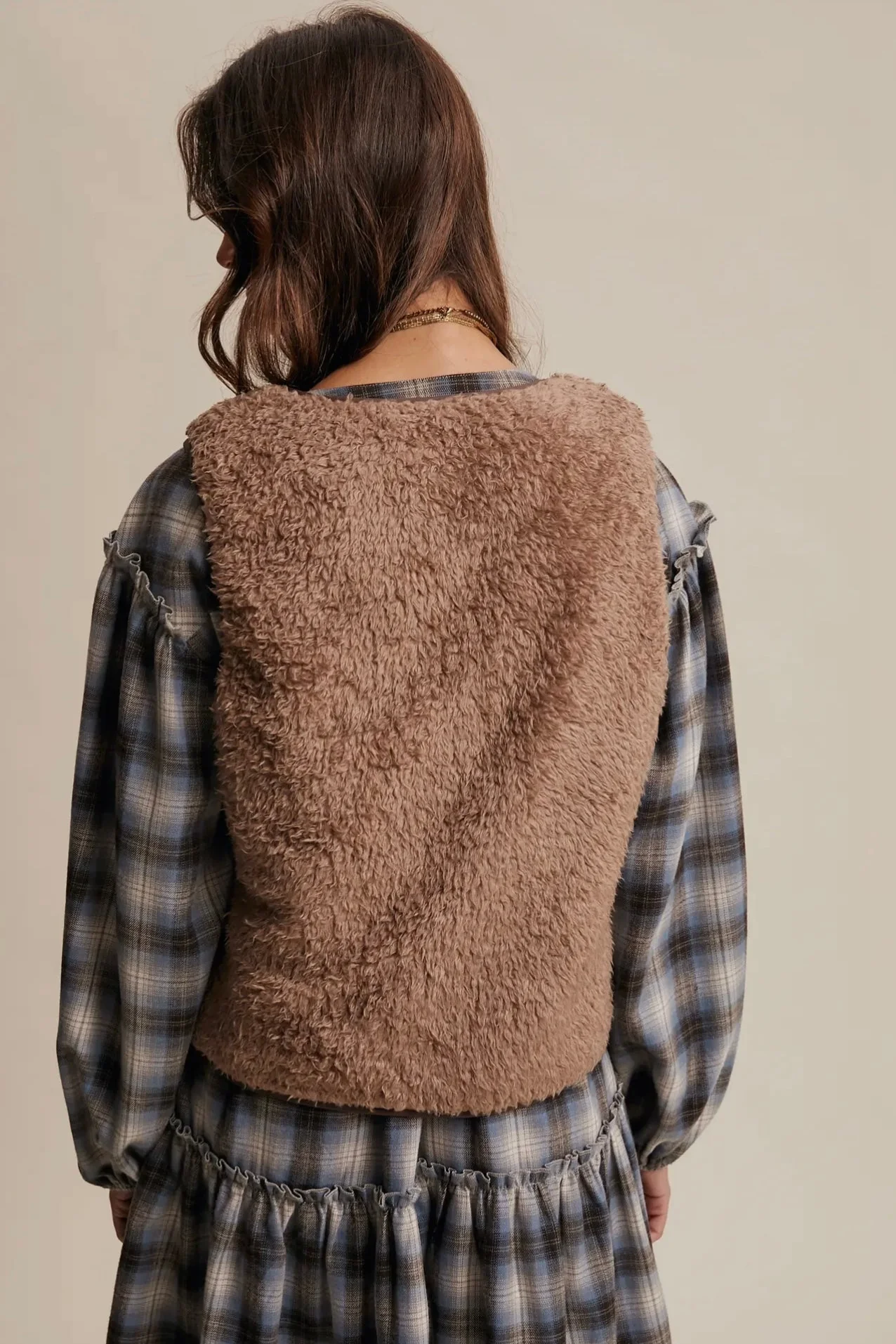 Reversible Fuzzy Vest - Image 14