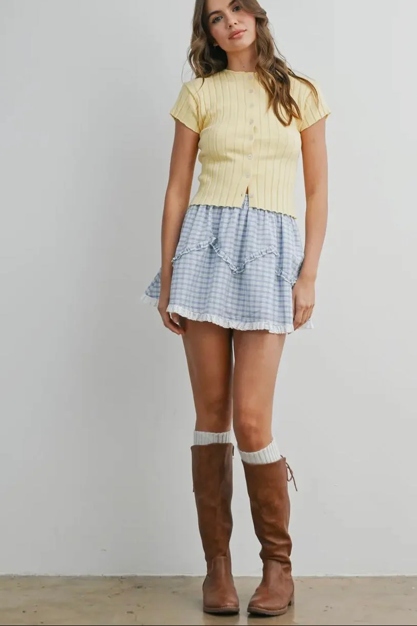 Ribbed Button Up Knit - Image 6
