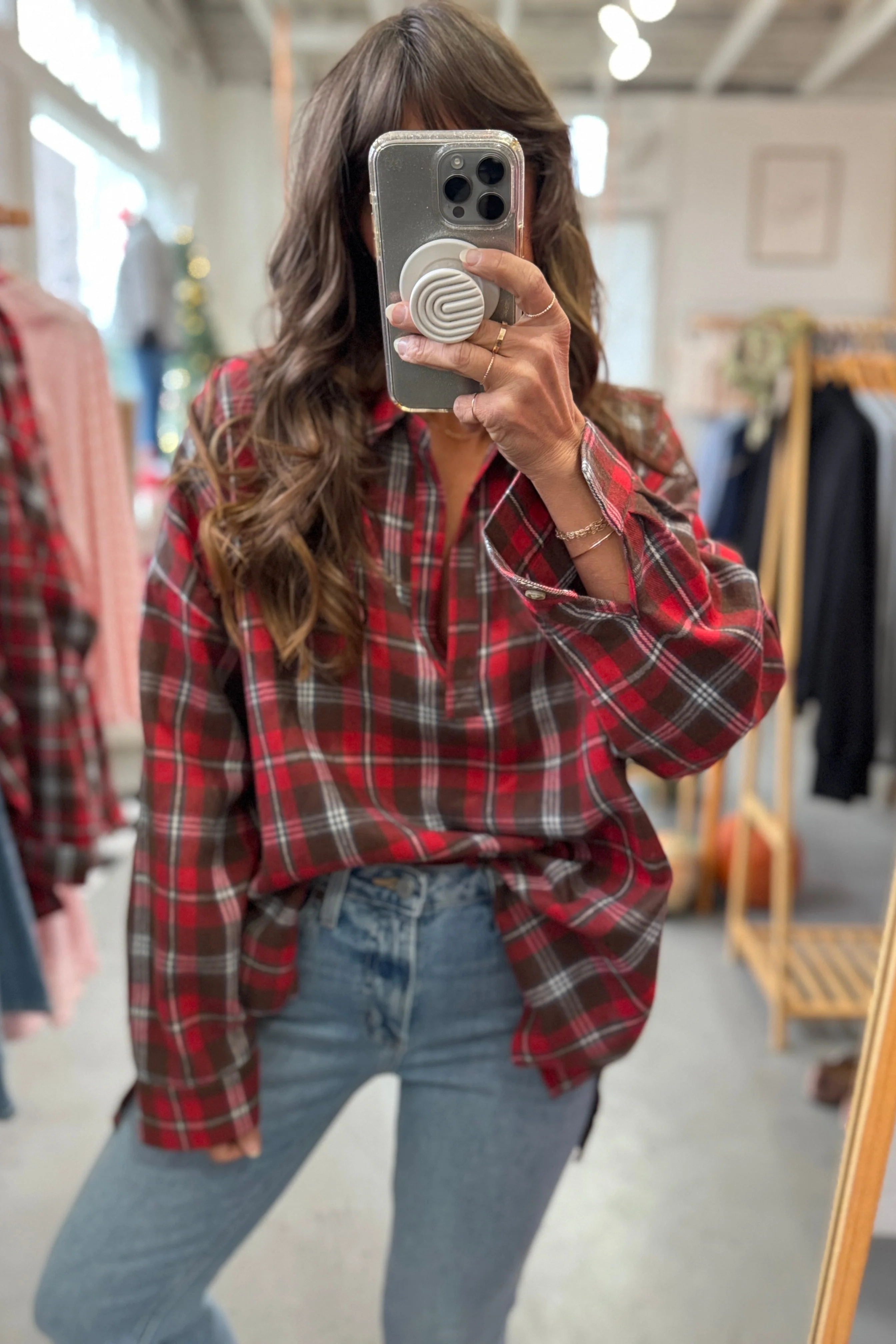 Rustic Flannel Tunic - Image 4