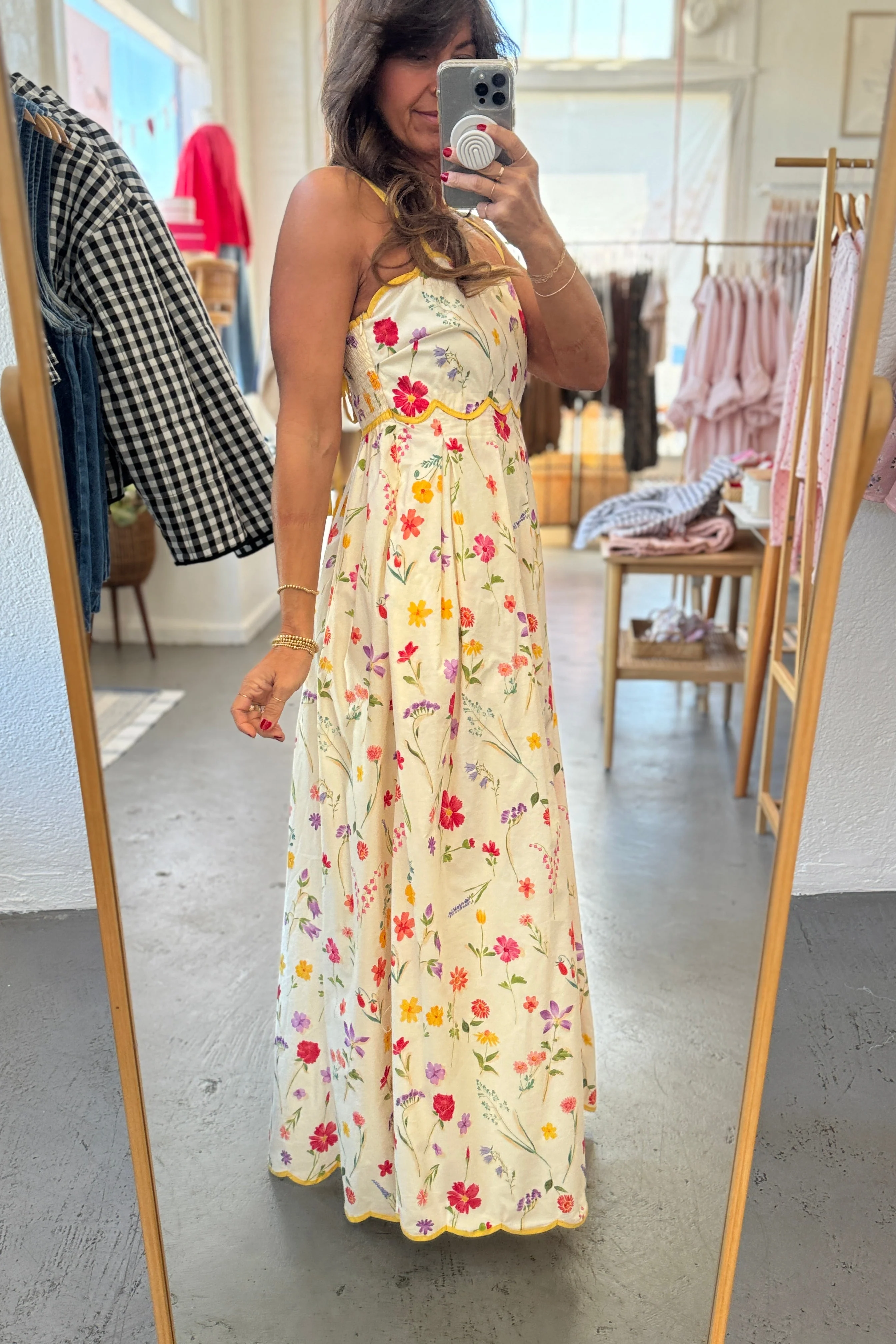 Scalloped Hem Dress - Image 3