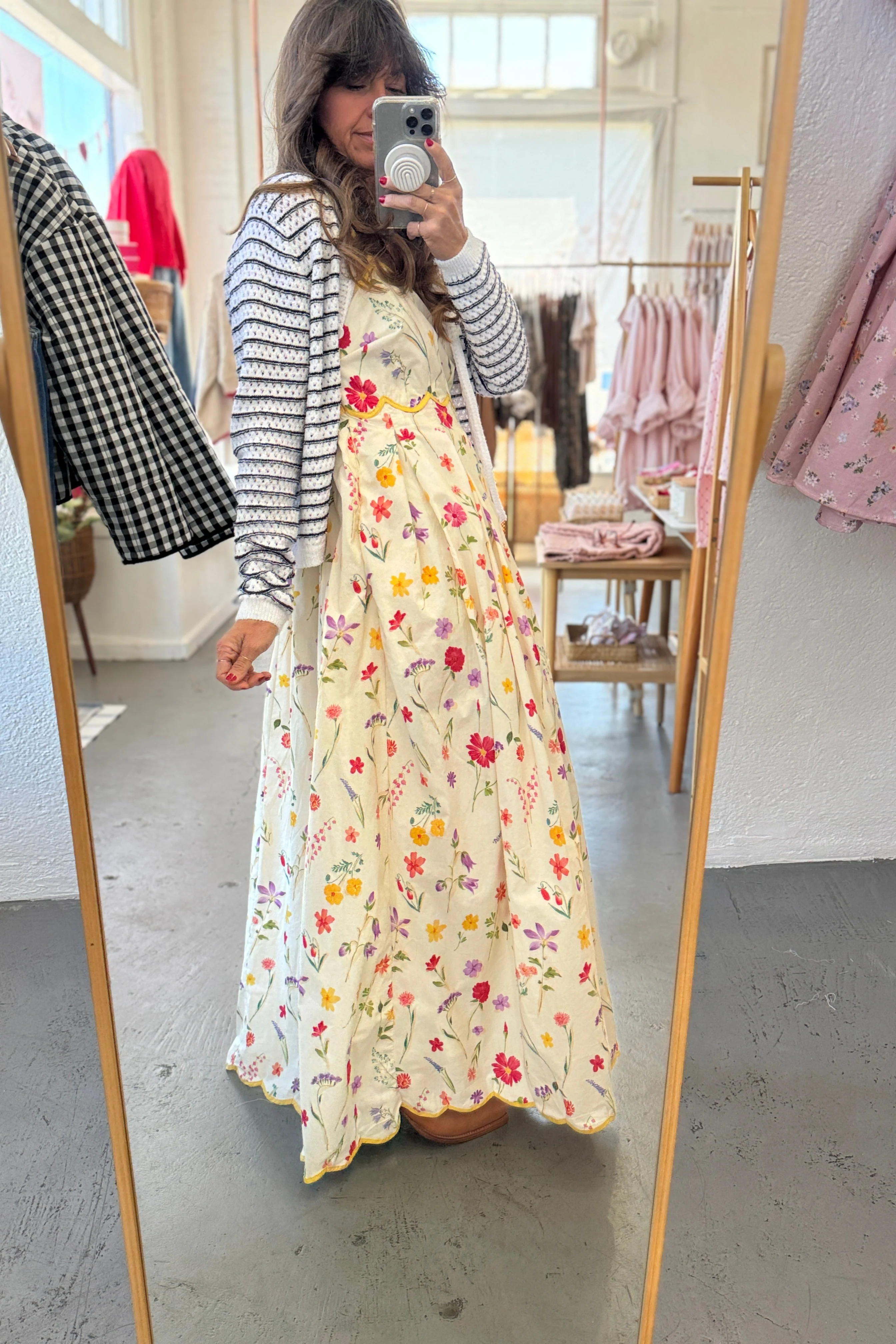 Scalloped Hem Dress - Image 4