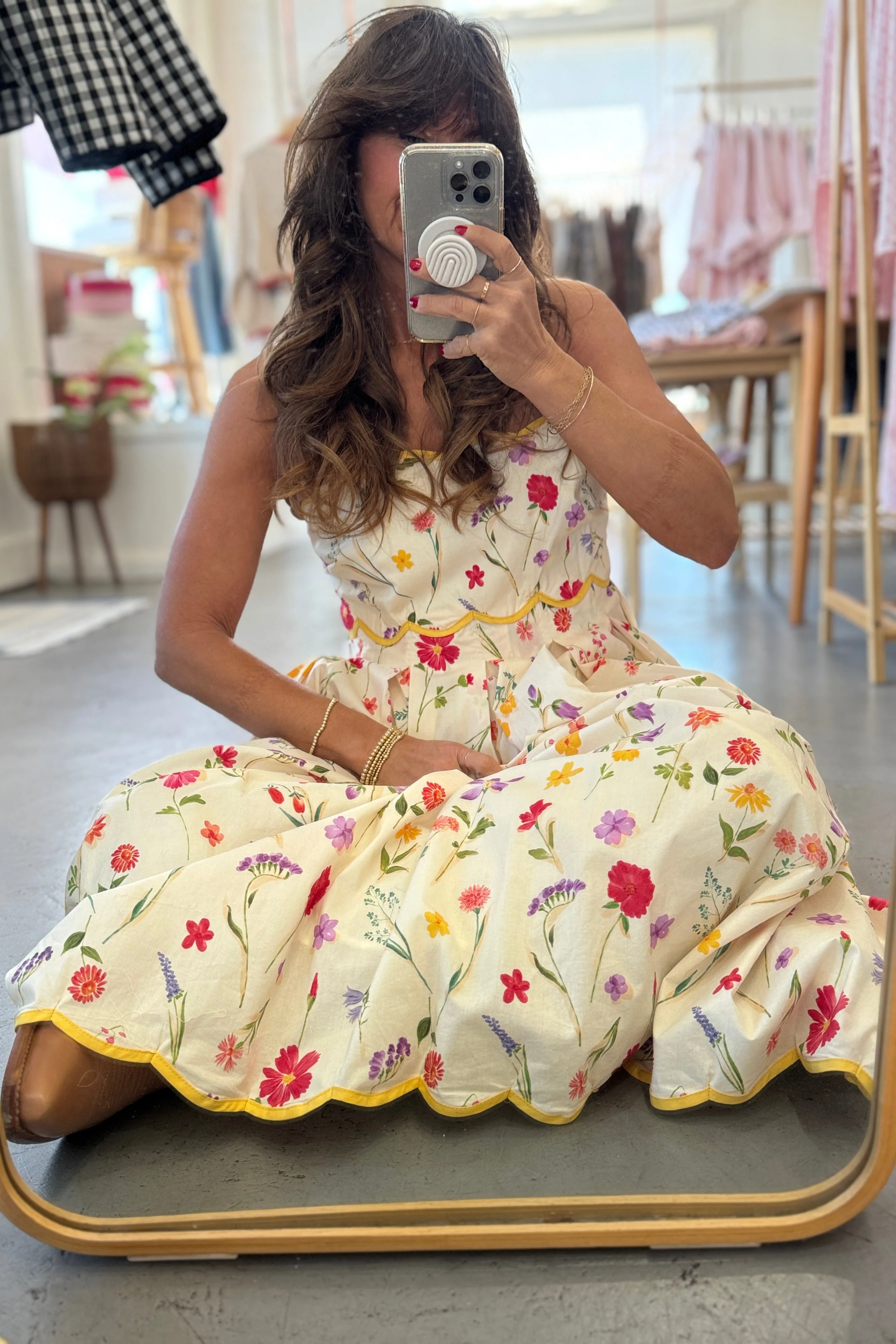 Scalloped Hem Dress - Image 7