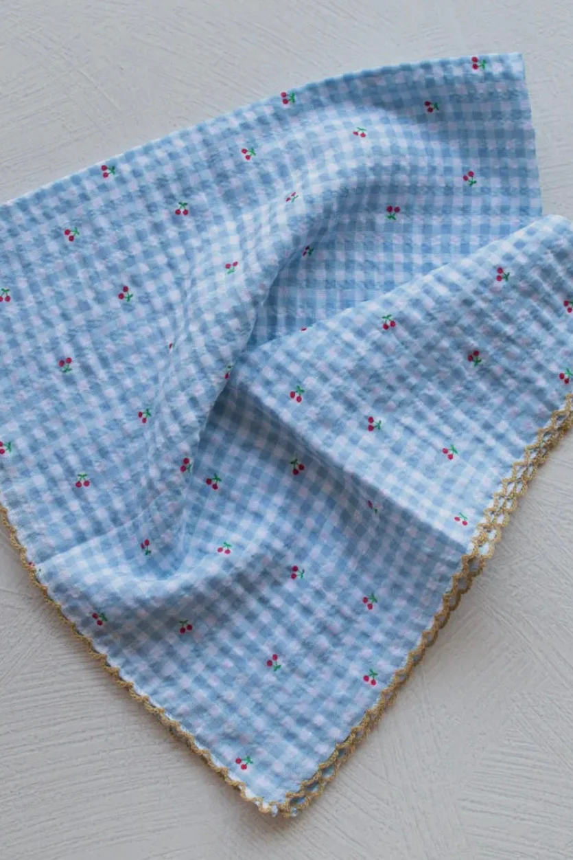 Seersucker Cherry Scarf - Image 2