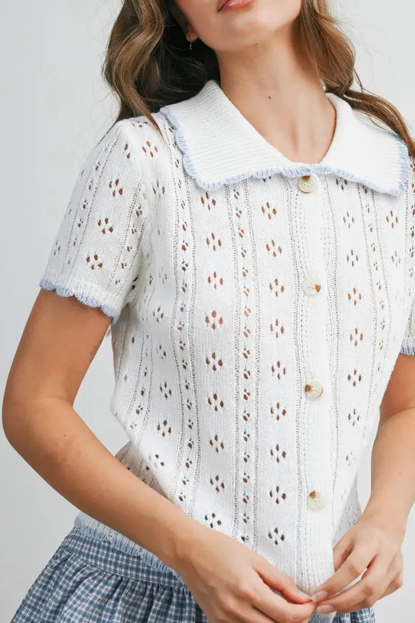 Spring Pointelle Cardigan - Image 6