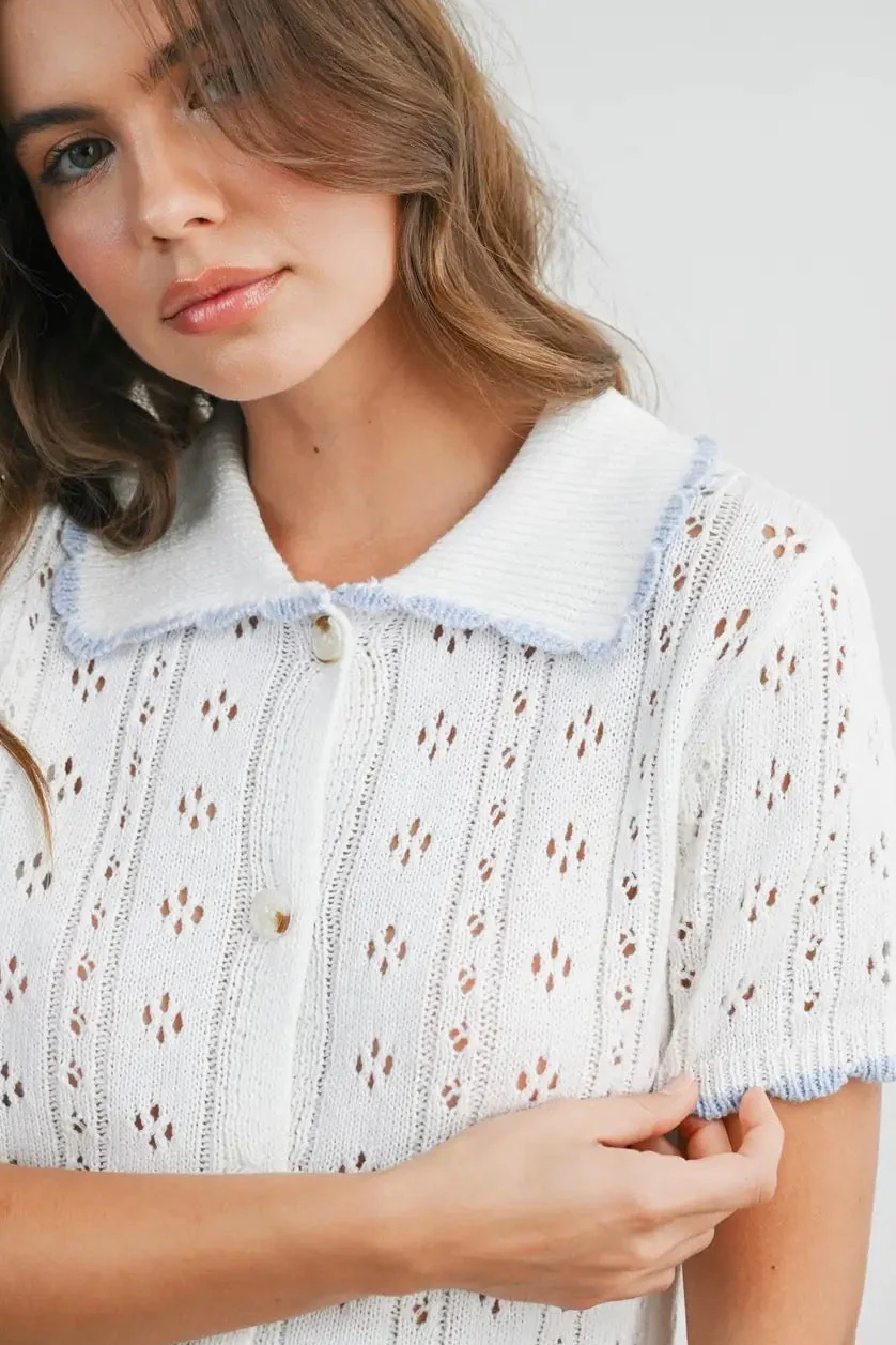Spring Pointelle Cardigan - Image 7