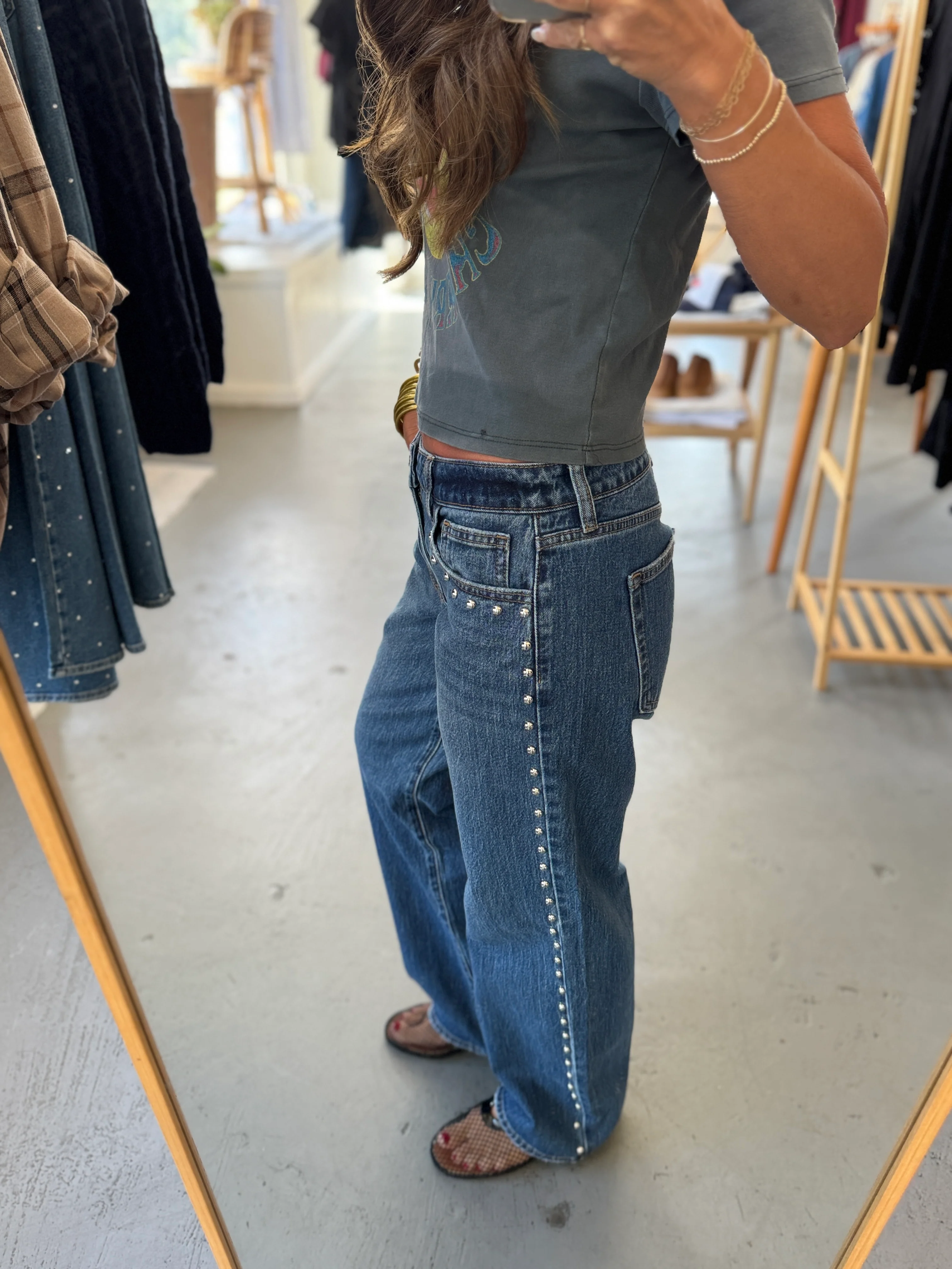 Studded Baggy Jeans - Image 13