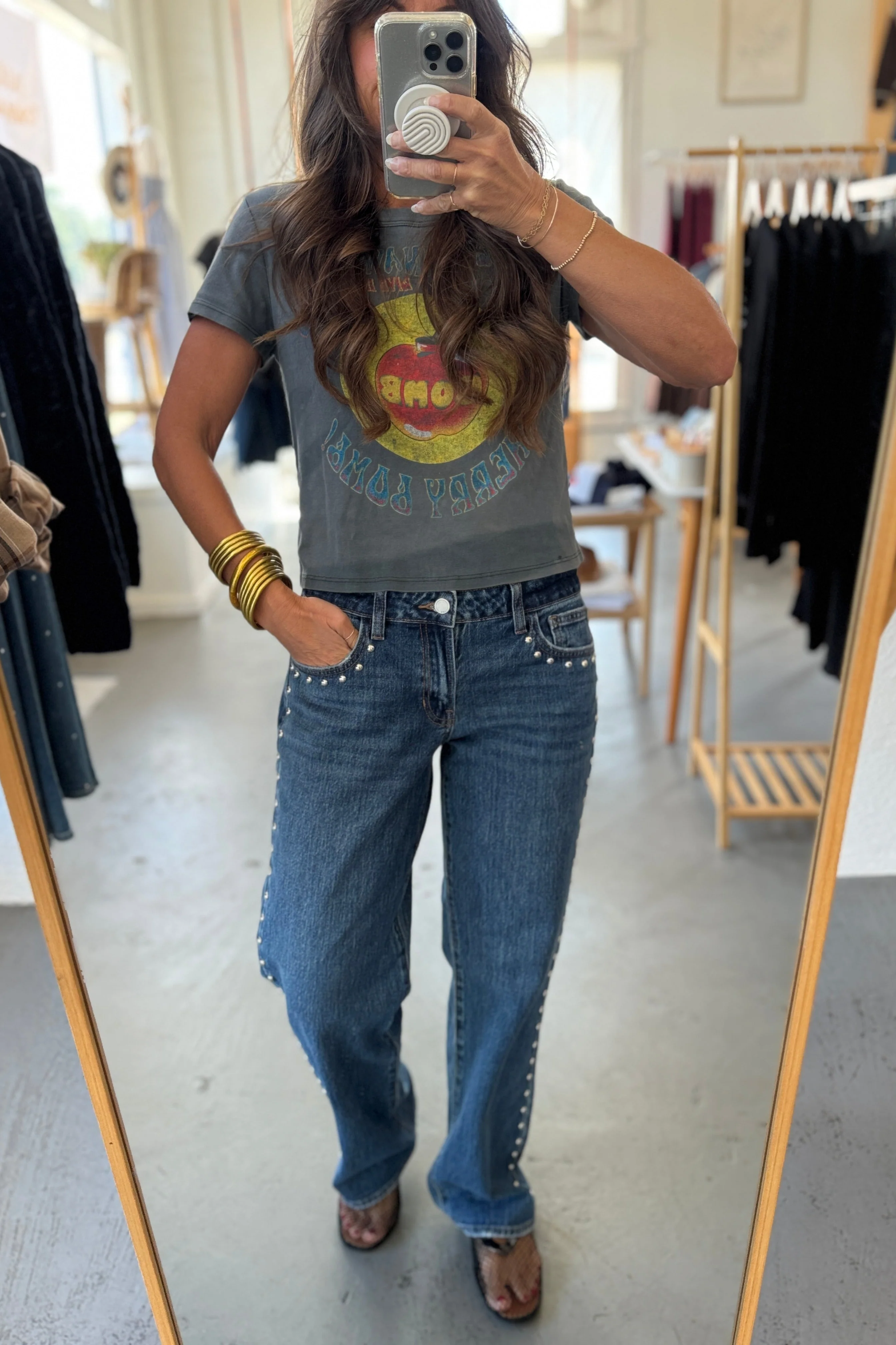 Studded Baggy Jeans - Image 3